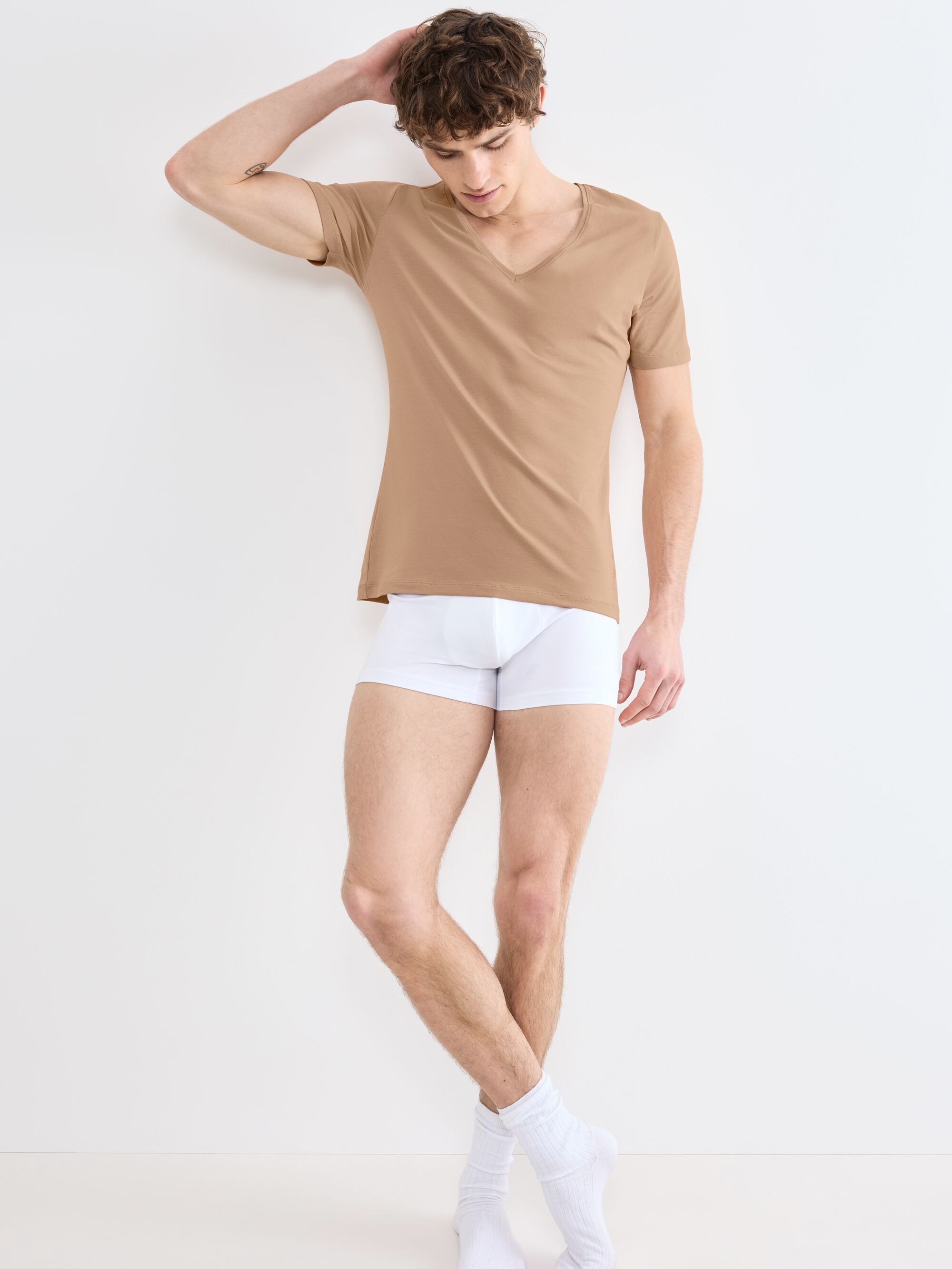 sloggi Unterziehshirt "SLG Base V Neck Shirt" weiches und edles Material