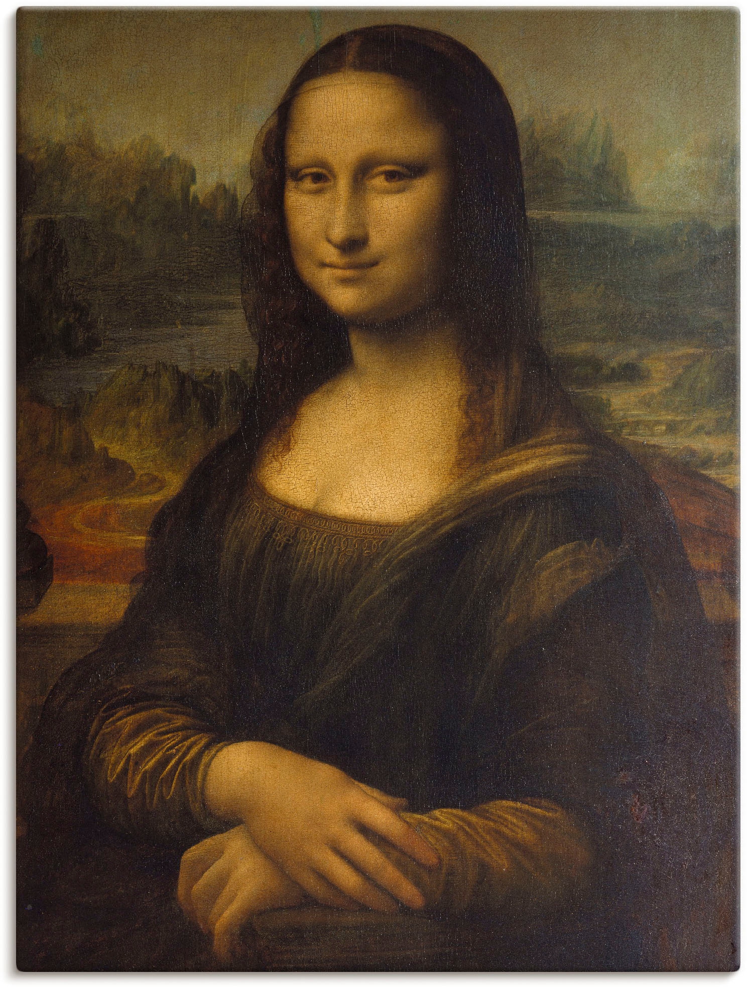 Artland Wandbild »Mona Lisa. Um 1503«, Porträts, (1 St.), als Leinwandbild,  Wandaufkleber oder Poster in versch. Größen kaufen | BAUR