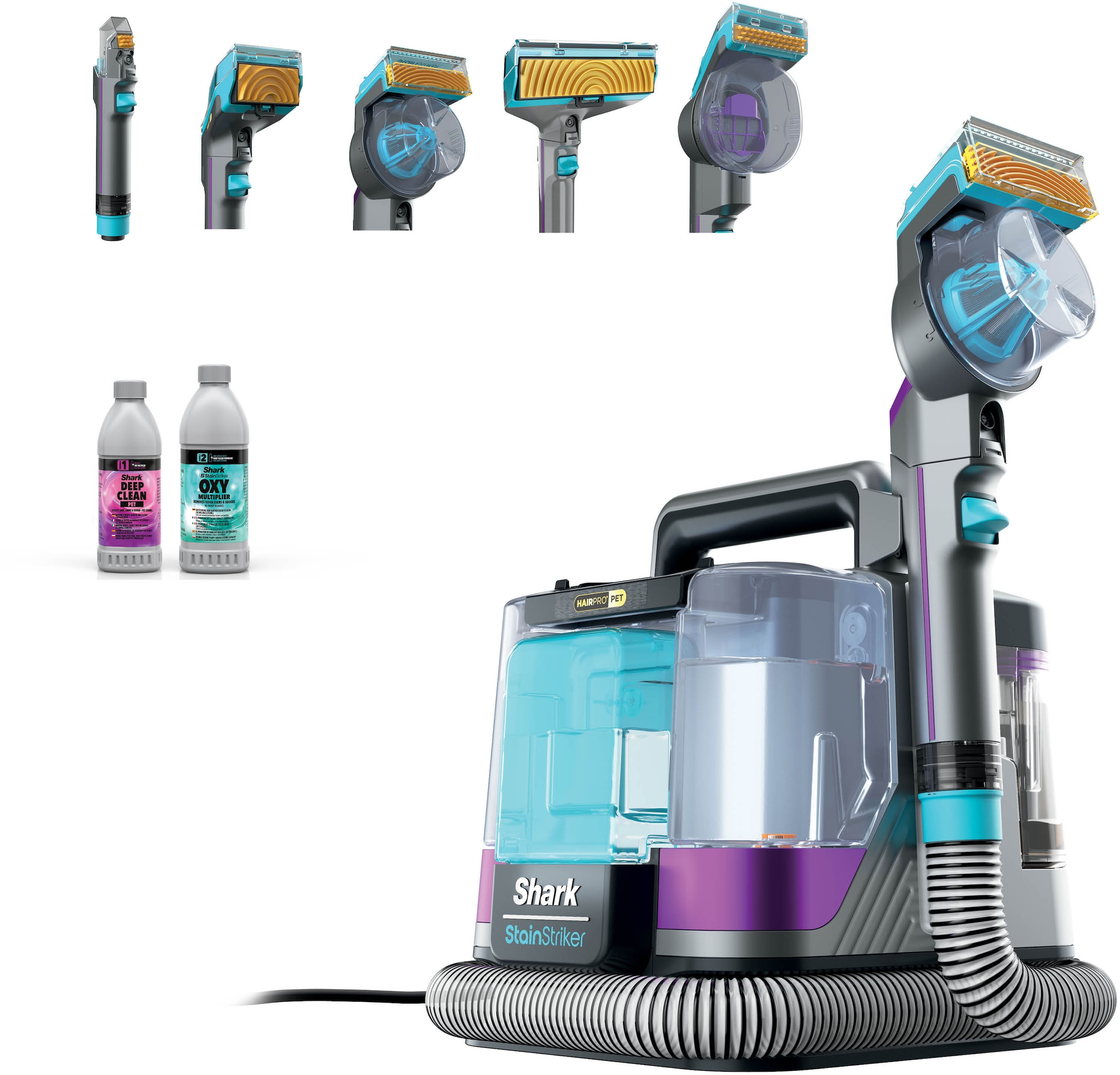 Shark Wasch-Sauger "PX250EUT Shark StainStriker HairPro" Inklusive 4 Spezia günstig online kaufen