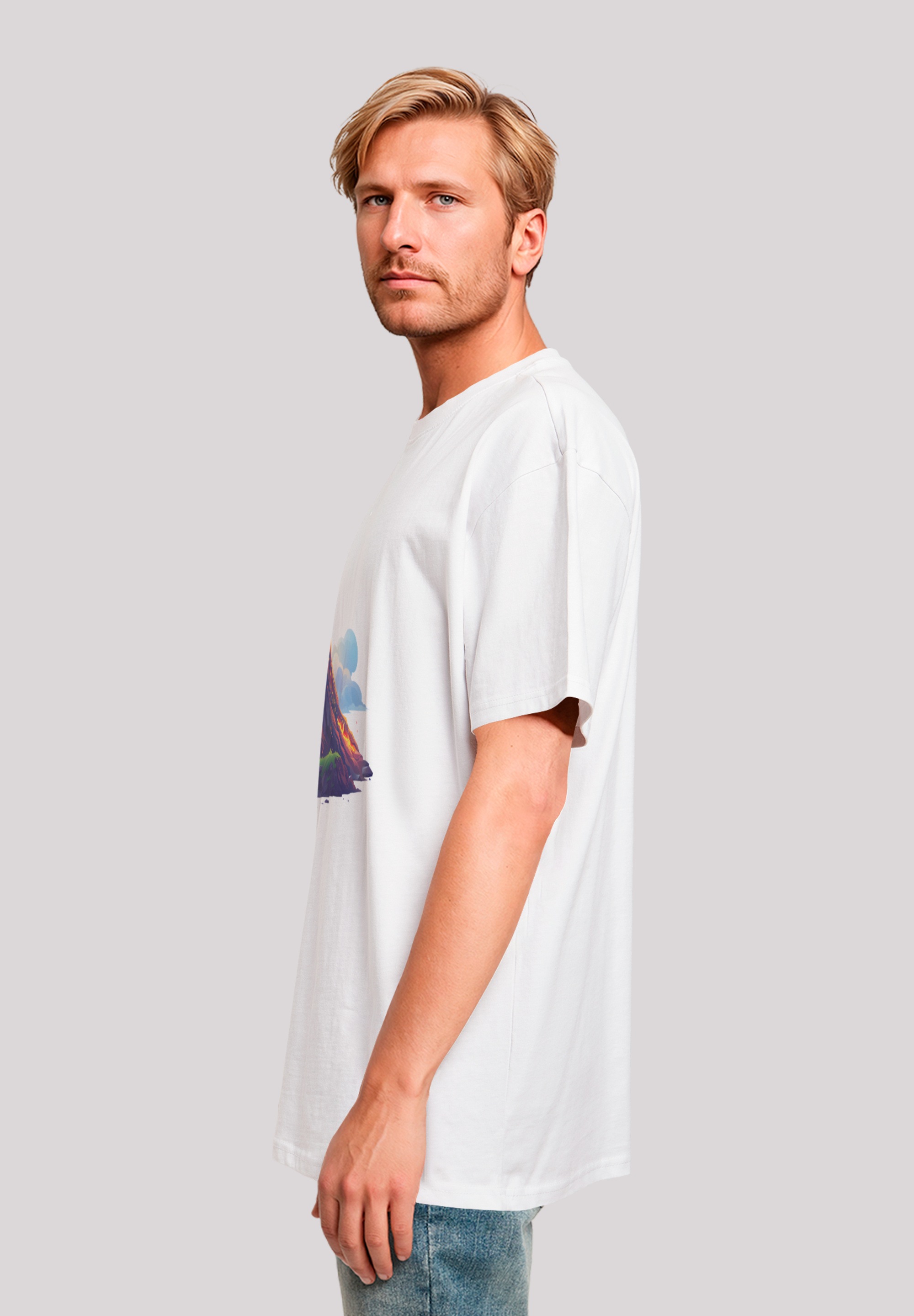 F4NT4STIC T-Shirt »Vulkanausbruch«, Premium Qualität