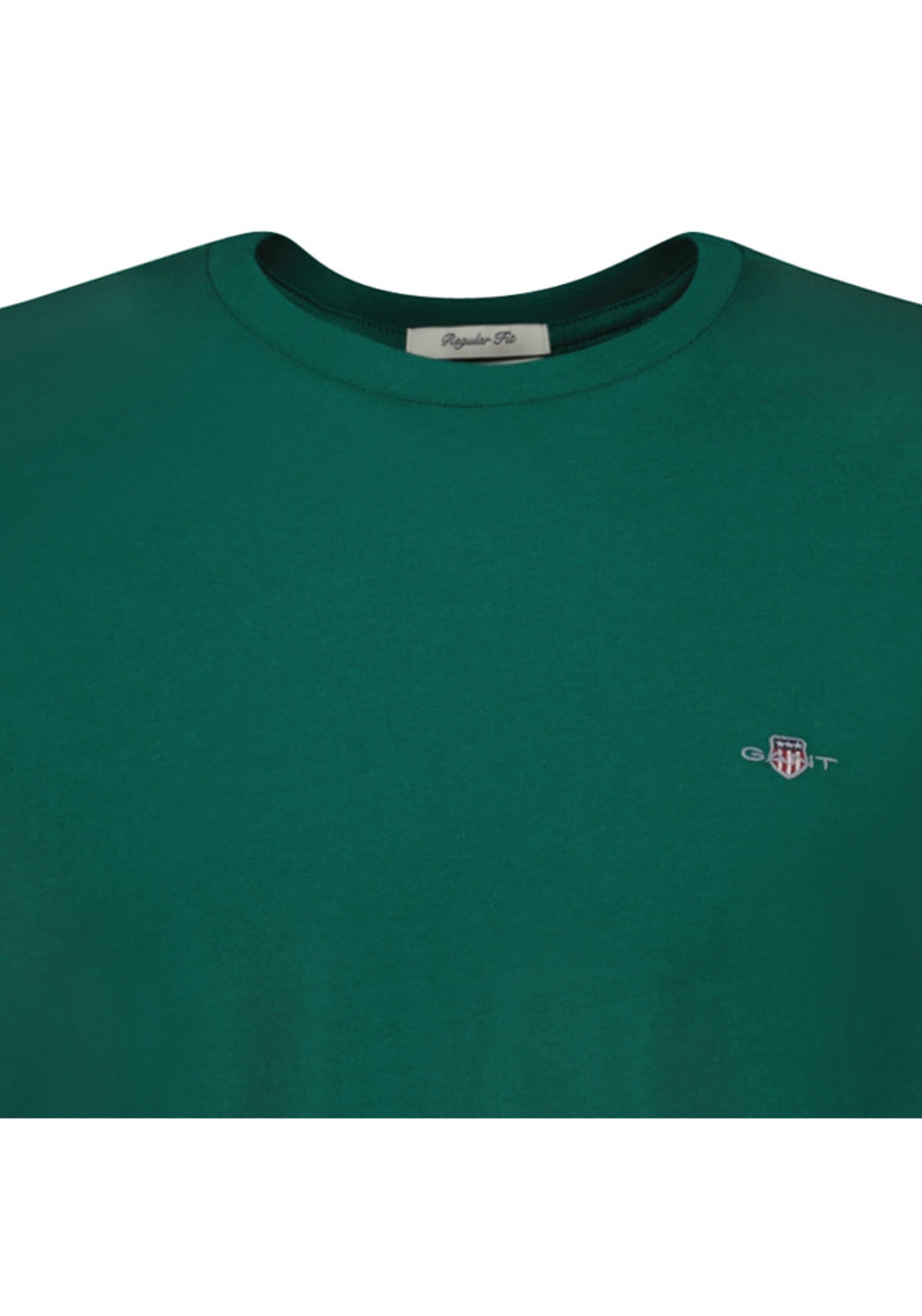 Gant T-shirt à Manches Courtes 2003184 Regular Fit Deep Forest Green M Homme 3
