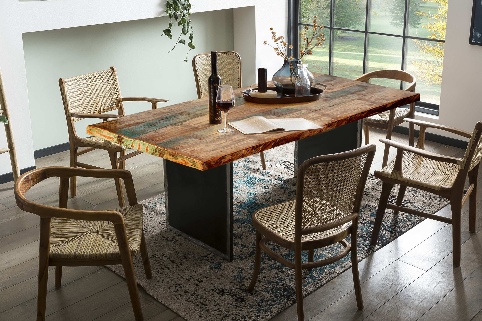 INOSIGN Esstisch 1 Stk. tlg. Platte bunt lackiert günstig online kaufen