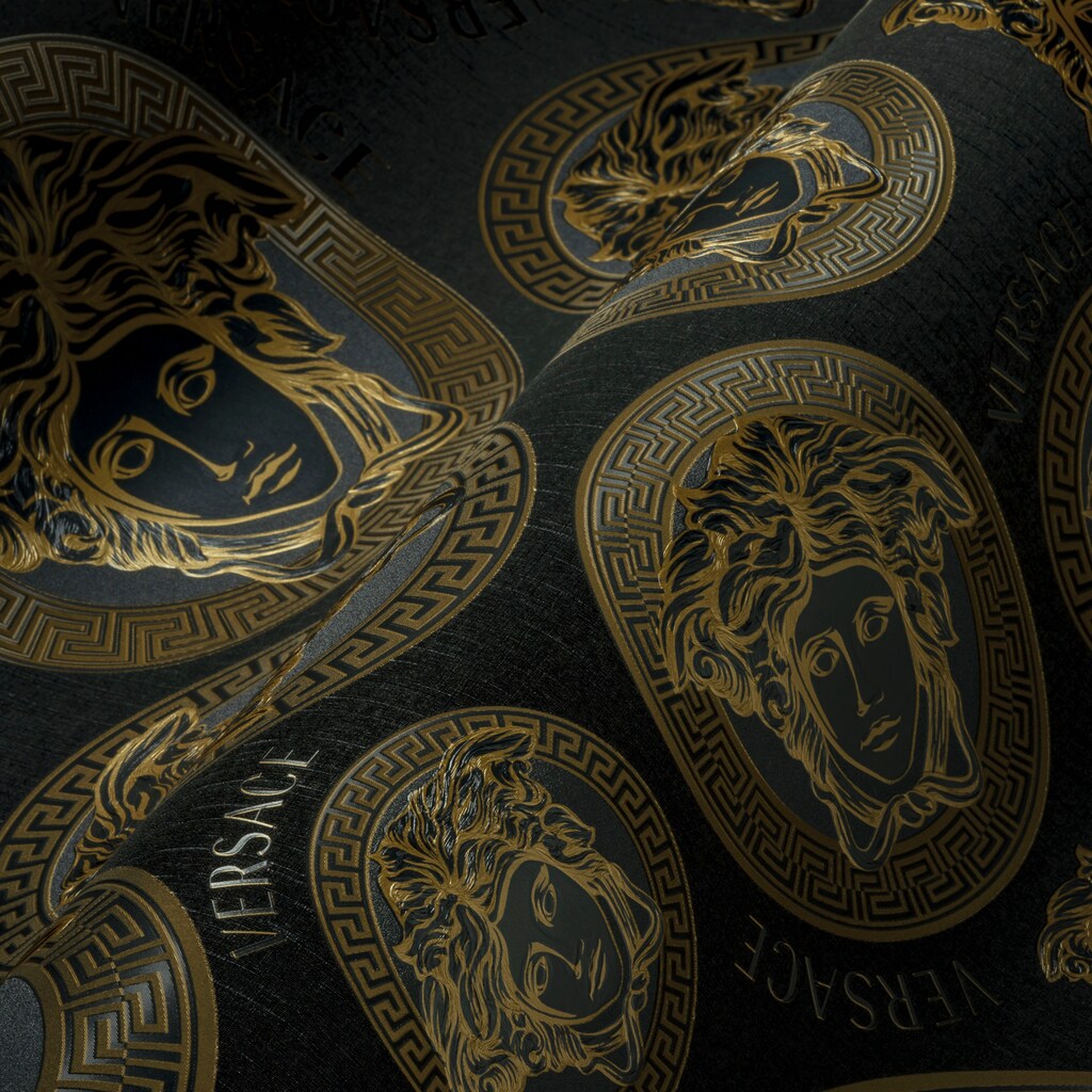 Versace Vliestapete »Wallpaper Versace 5 Medusakopf«, leicht glänzend