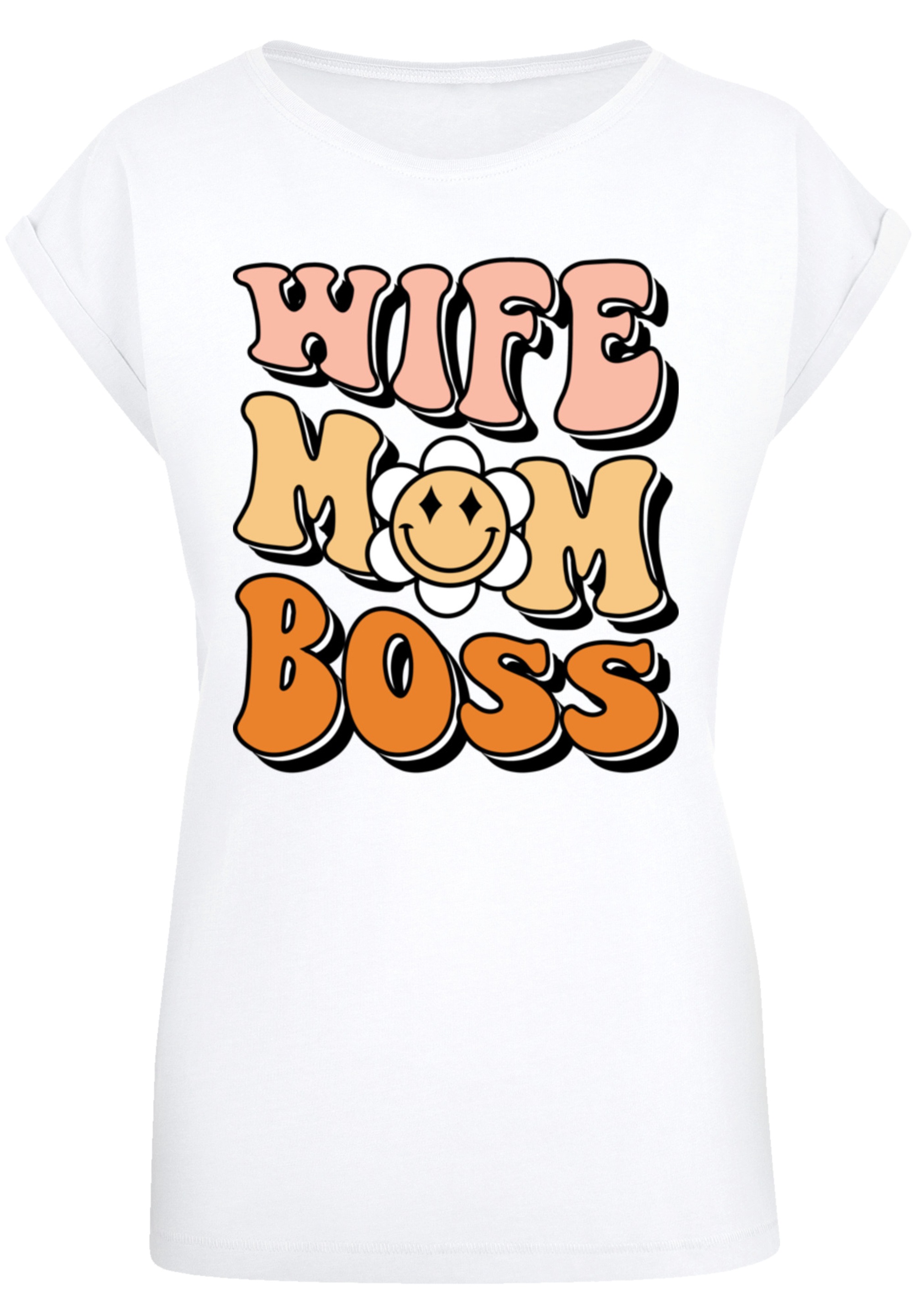 F4NT4STIC T-Shirt »Mothers Day Wife Mom Boss Empowering Message Modern«, Premium Qualität