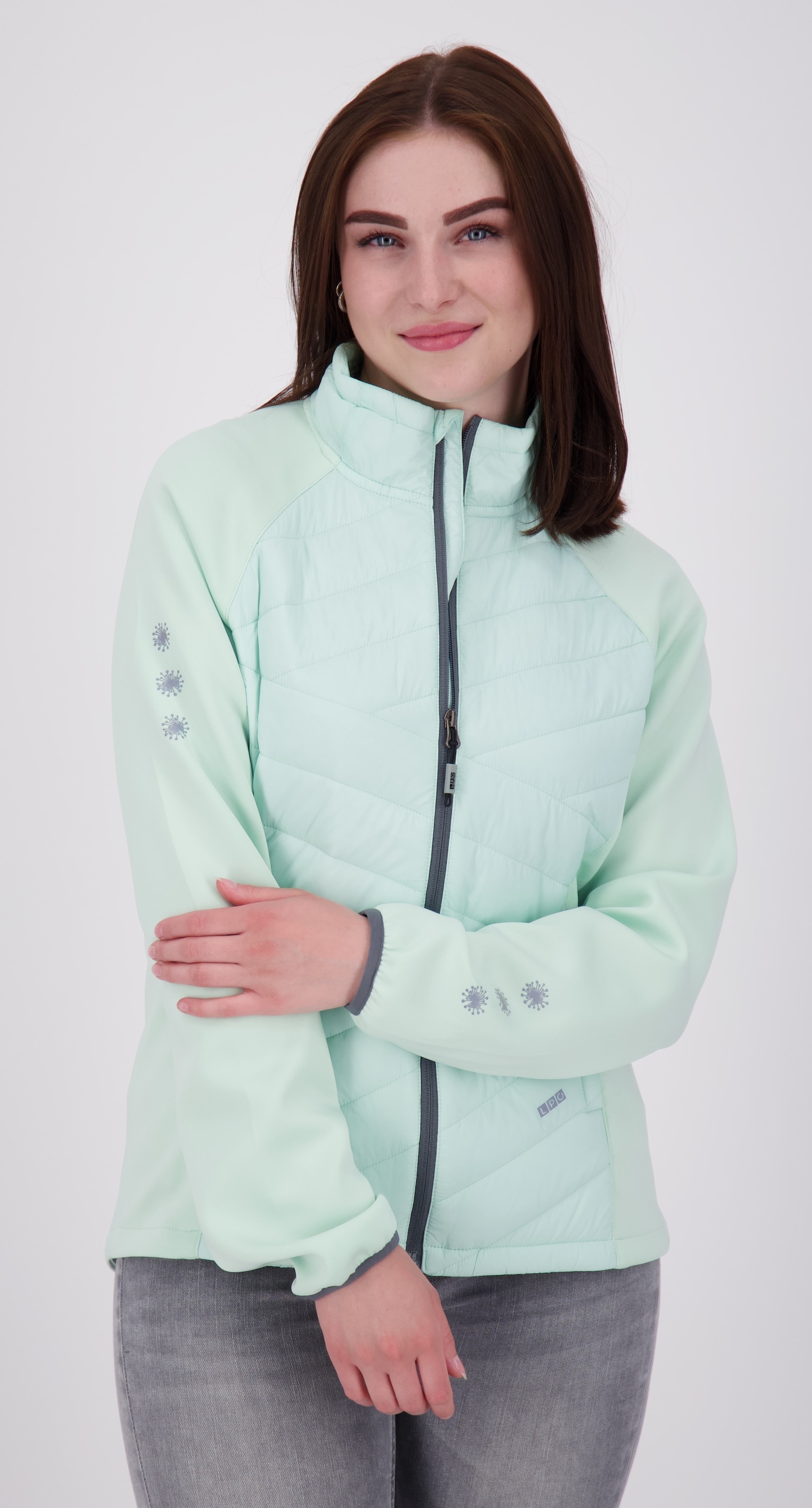 LPO Fleecejacke "EDINA V WOMEN", weiche Hybrid-Fleecejacke in traditioneller Optik