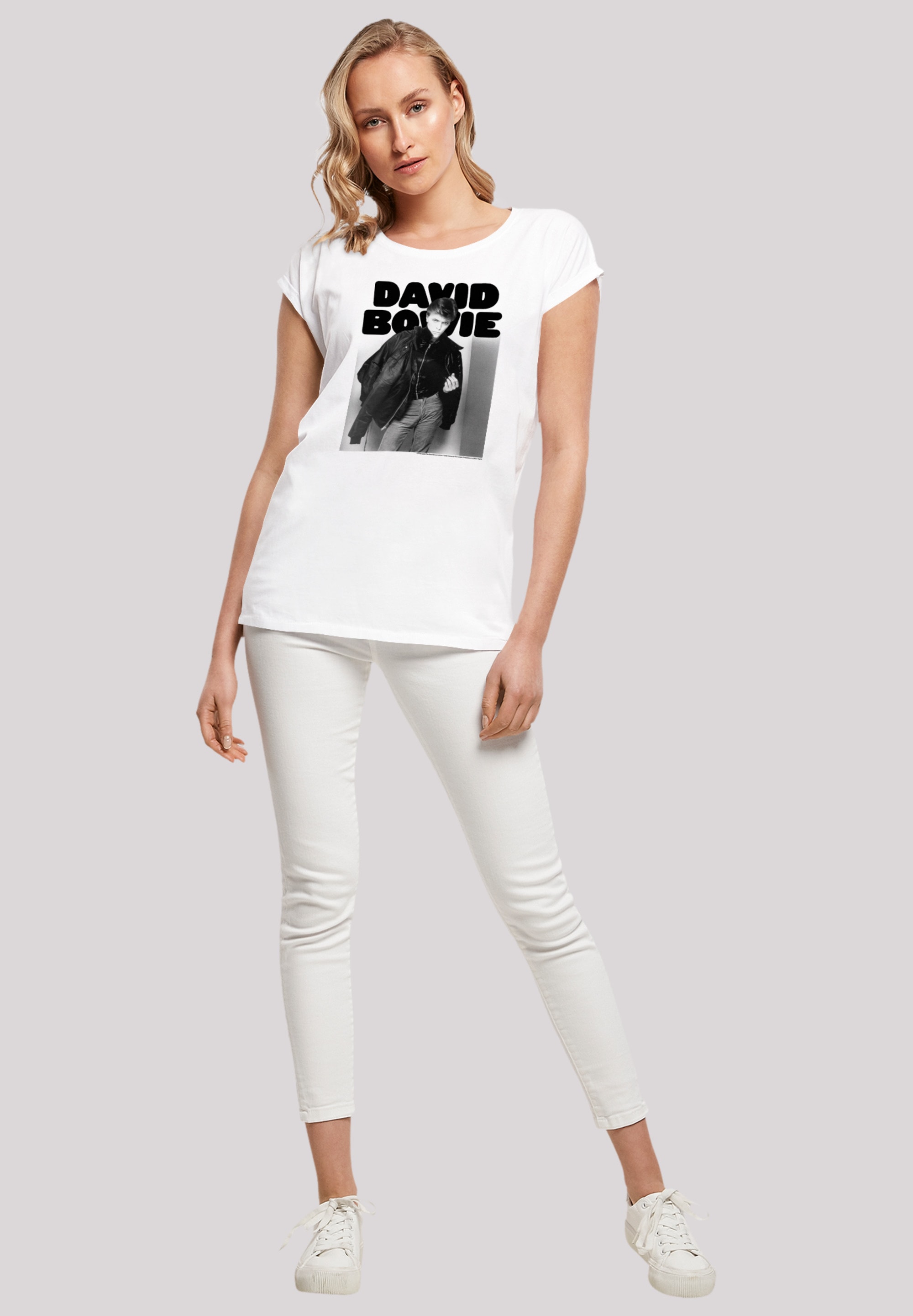 F4NT4STIC T-Shirt »David Bowie Jacket Photograph«, Print