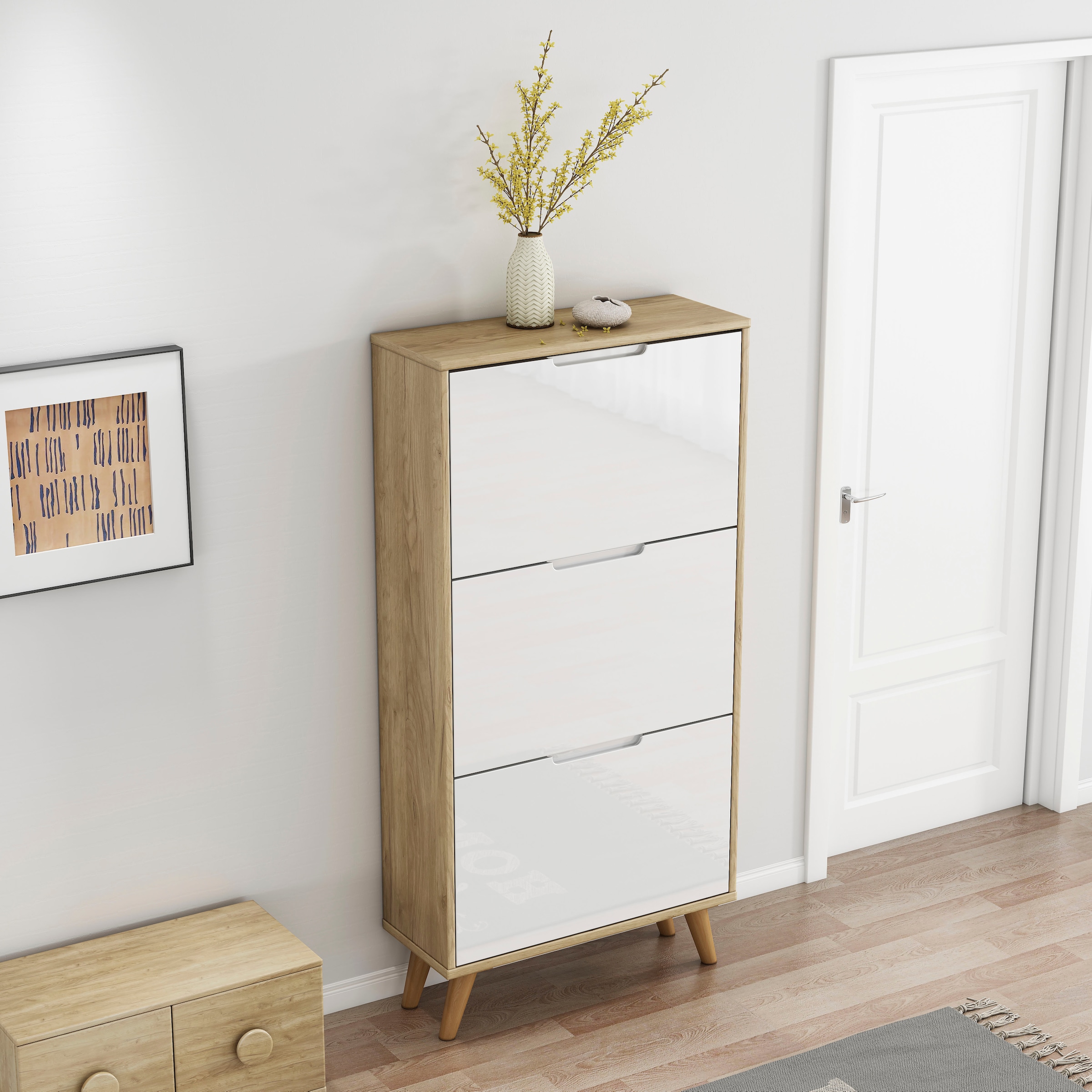 OTTO home Schuhschrank »Lund« FSC-zertifiziertem Holz, ABS-Kanten, Breite 62 cm