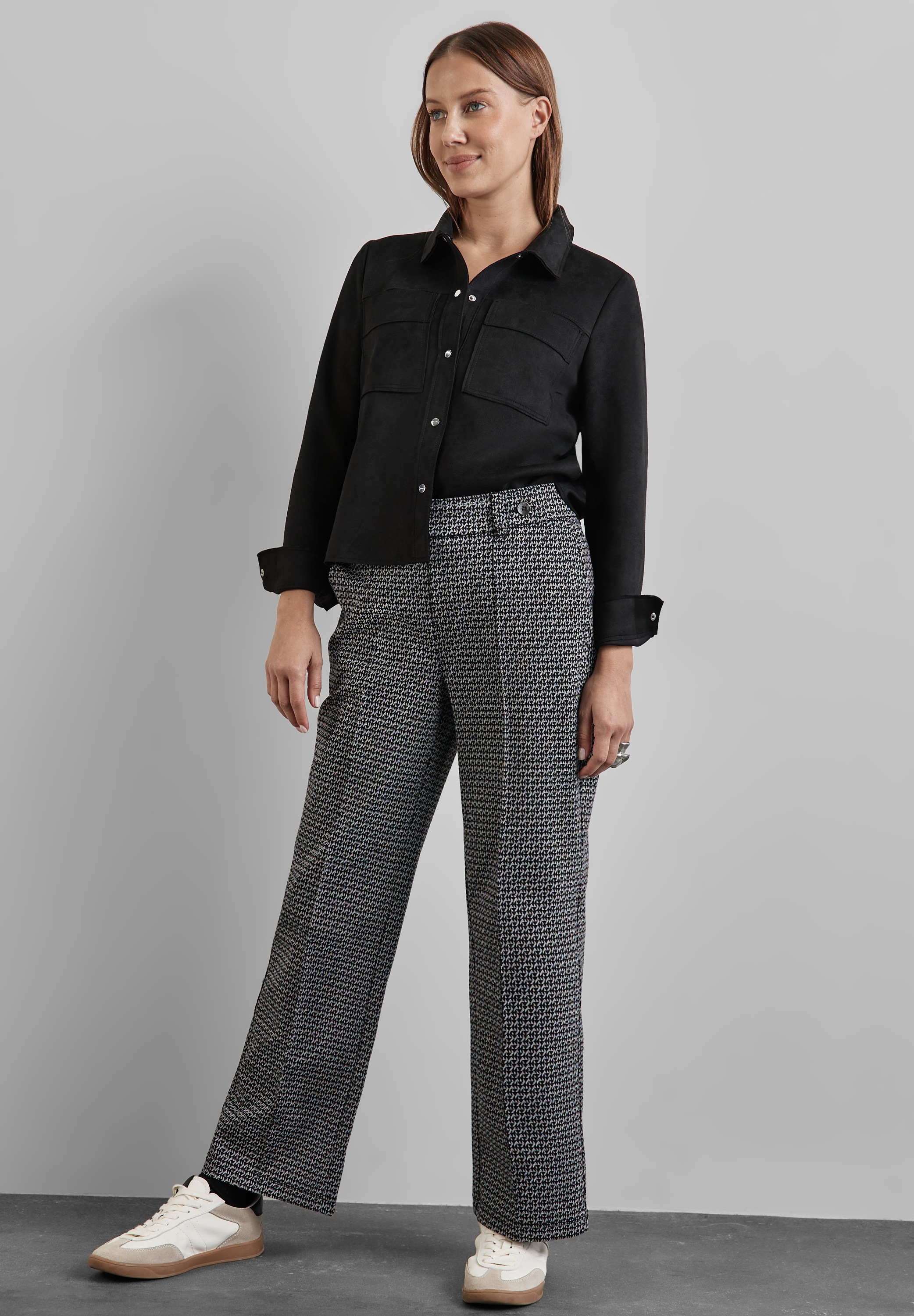 STREET ONE Stoffhose, High Waist