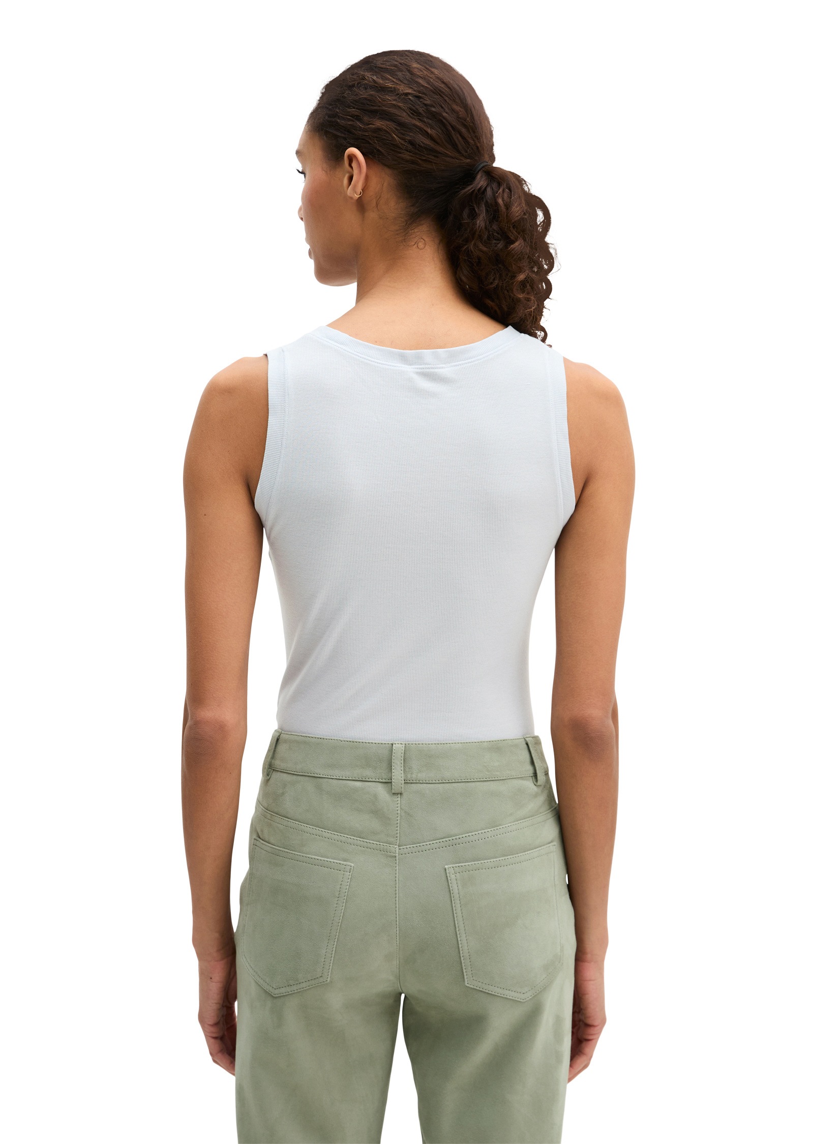 Marc O'Polo T-Shirt »aus Rippjersey«