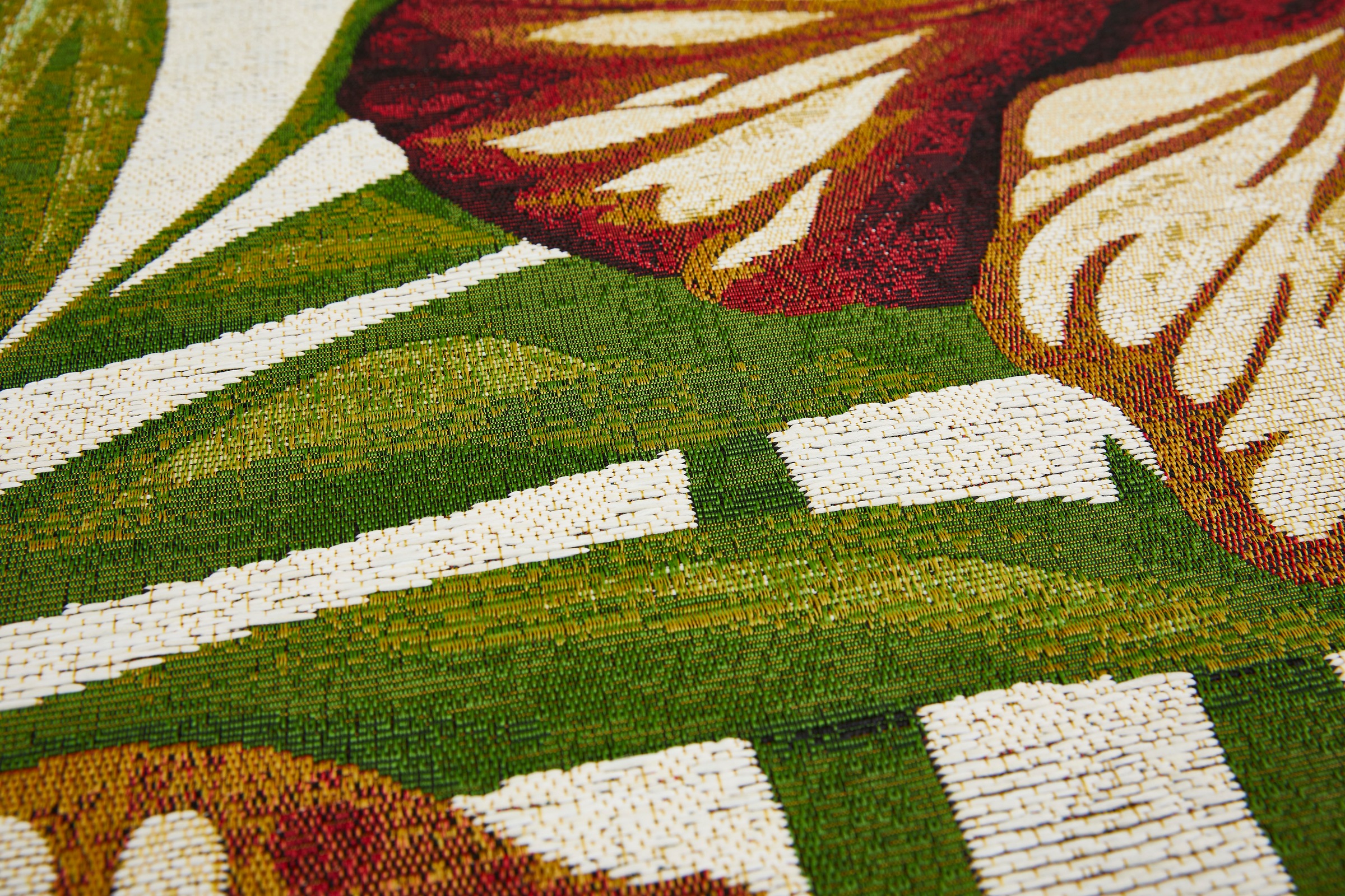 LUXOR living Teppich »Panama Blume«, rechteckig, Flachgewebe, modernes Design, Motiv Blumen, In- und Outdoor geeignet