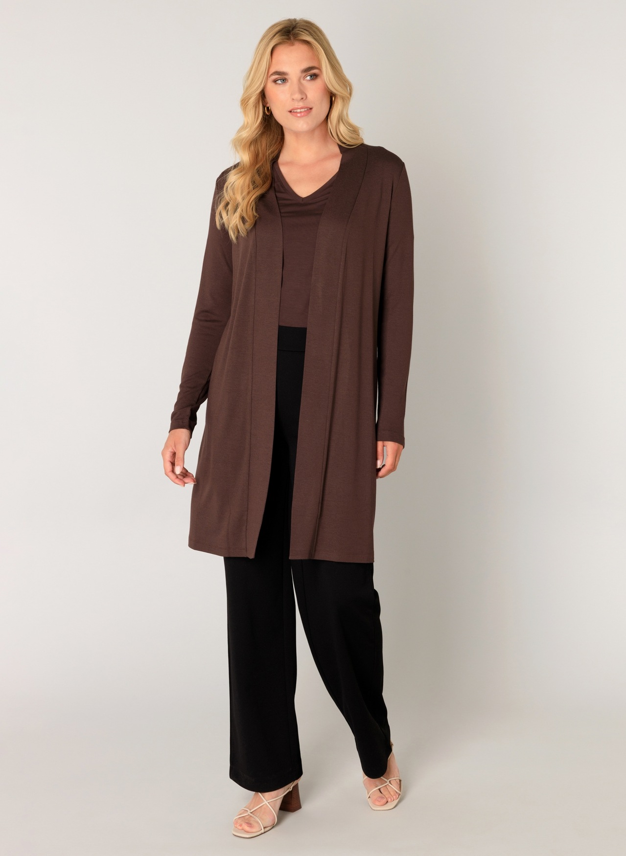Base Level Longstrickjacke "Yayla Long", ohne Verschluss günstig online kaufen