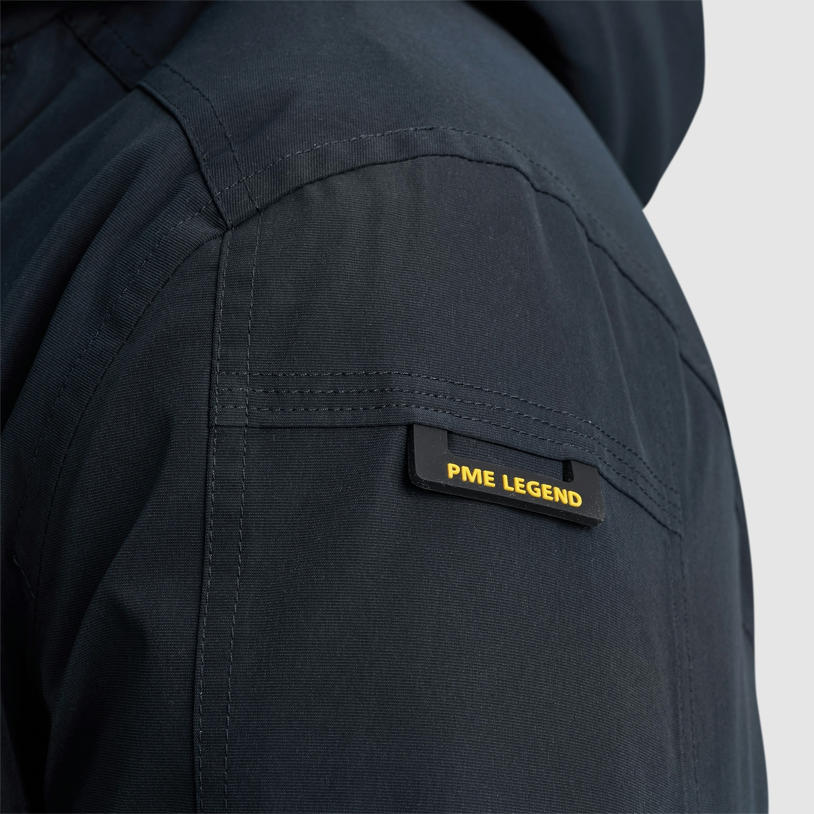 PME LEGEND Outdoorjacke »Semi long jacket STEARPACKER Ottoman«, mit Kapuze, mit Kapuze