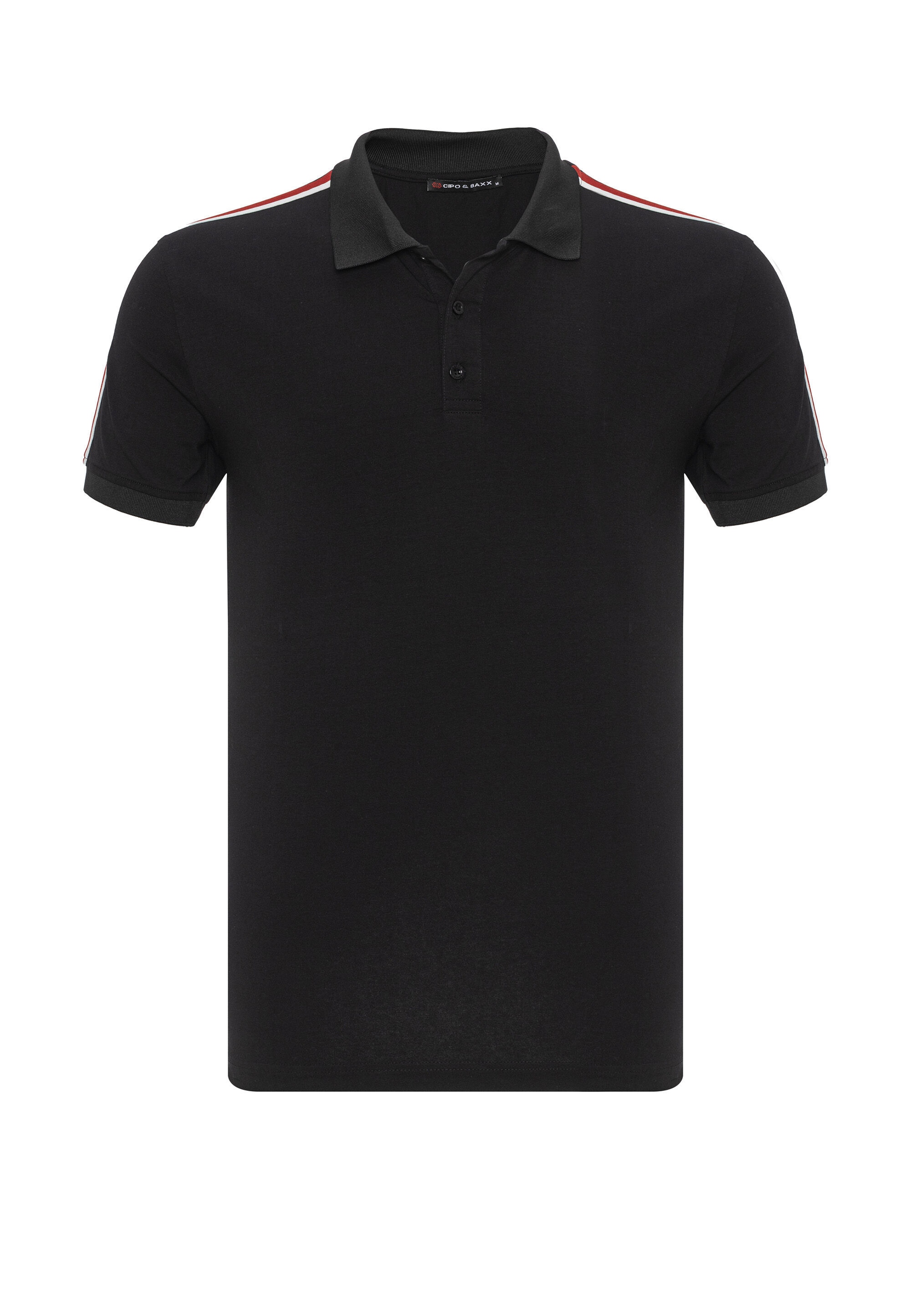 Cipo & Baxx T-Shirt "CT801" eleganten Hemdkragen
