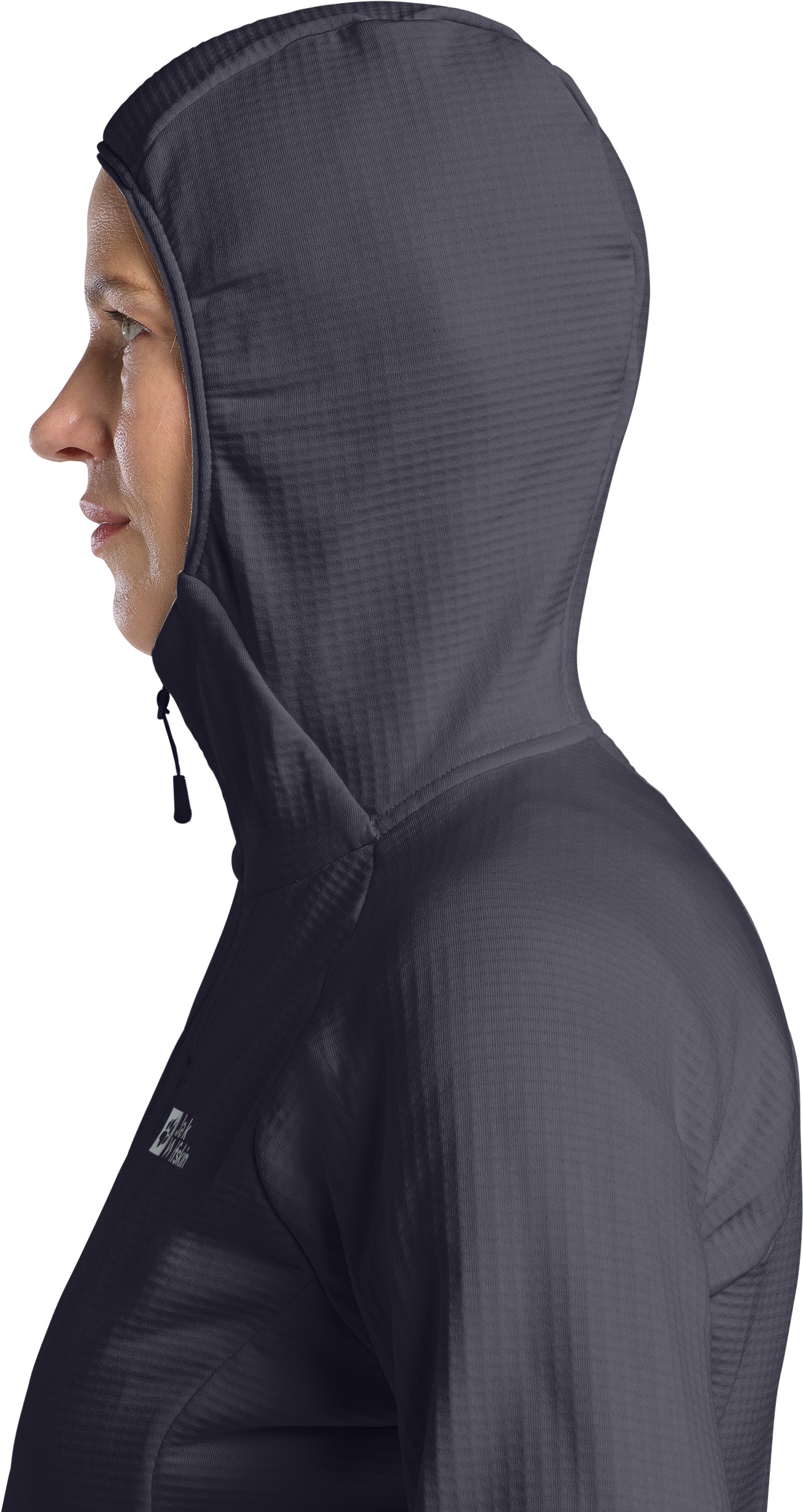 Jack Wolfskin Kapuzenfleecejacke »KOLBENBERG HOODED FZ W«, Gitterfleece, Übergangsjacke, Atmungsaktiv