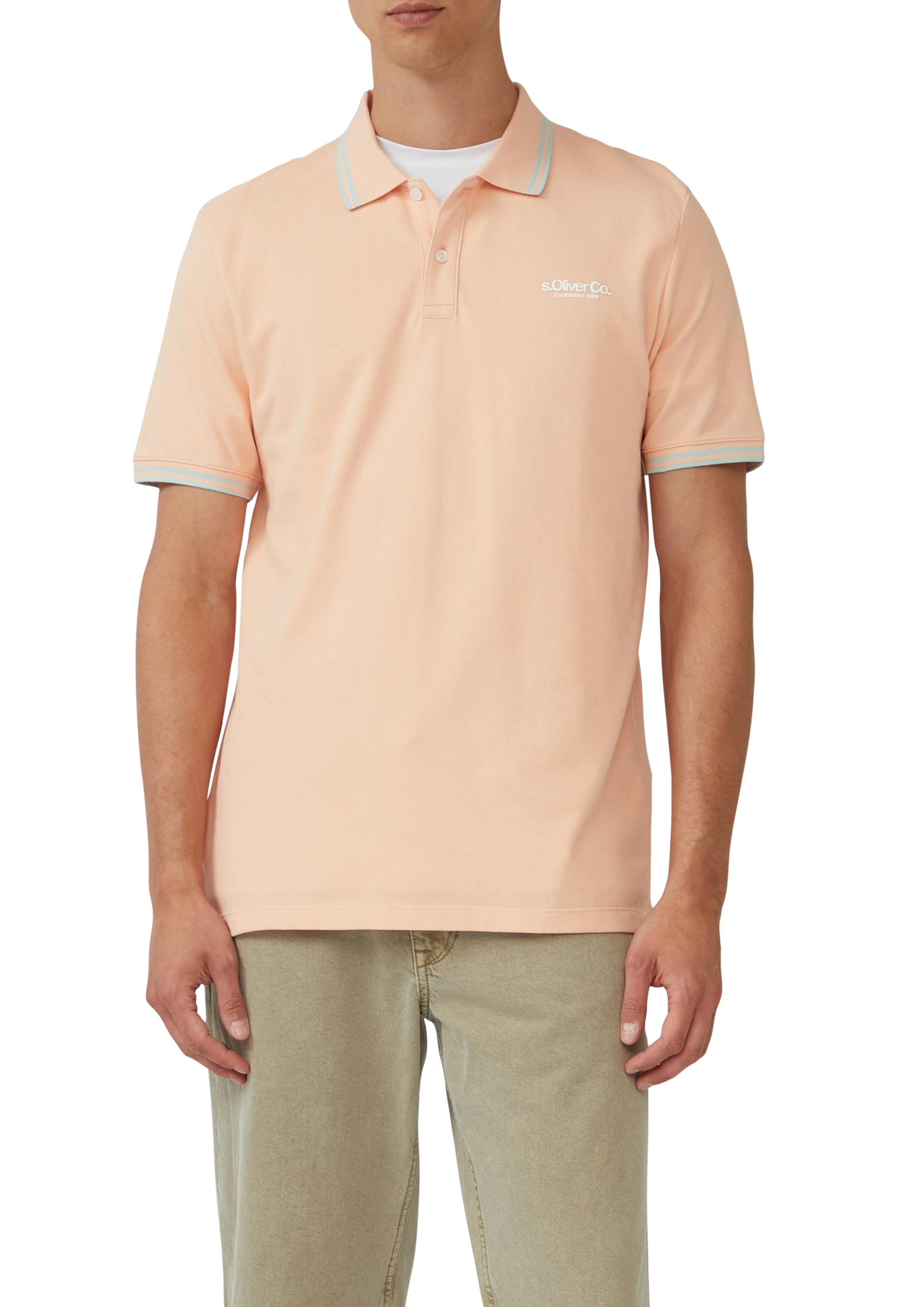 s.Oliver Poloshirt, mit Logo Schriftzug günstig online kaufen