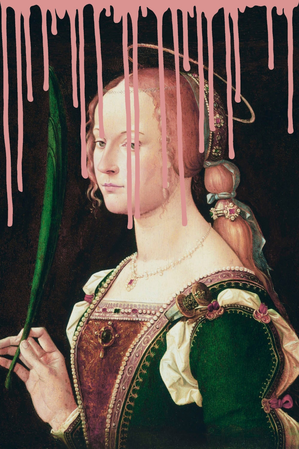 queence Acrylglasbild "Frau mit Farbklecks" Bilder von Frauen  Formen  Frau günstig online kaufen