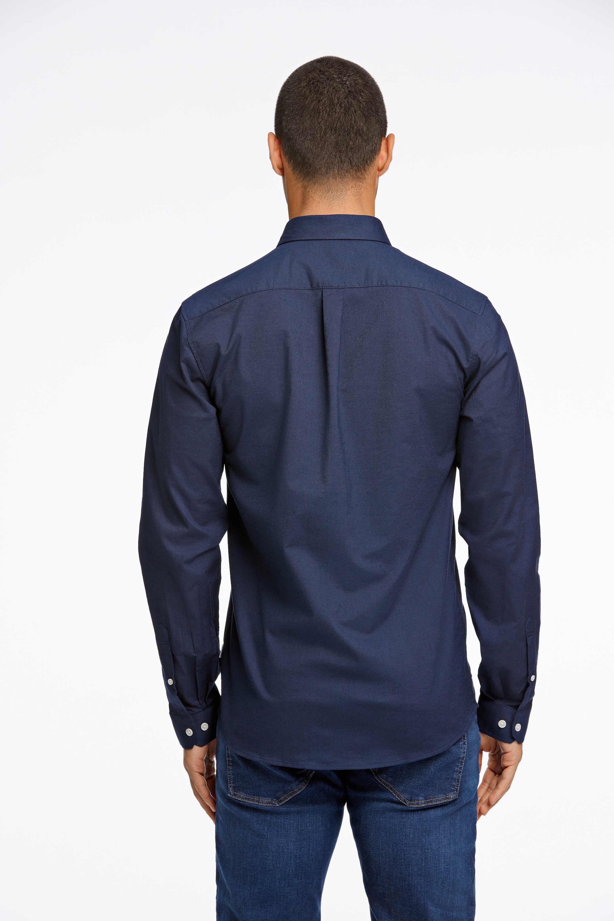 LINDBERGH Langarmhemd, mit Button-Down-Kragen