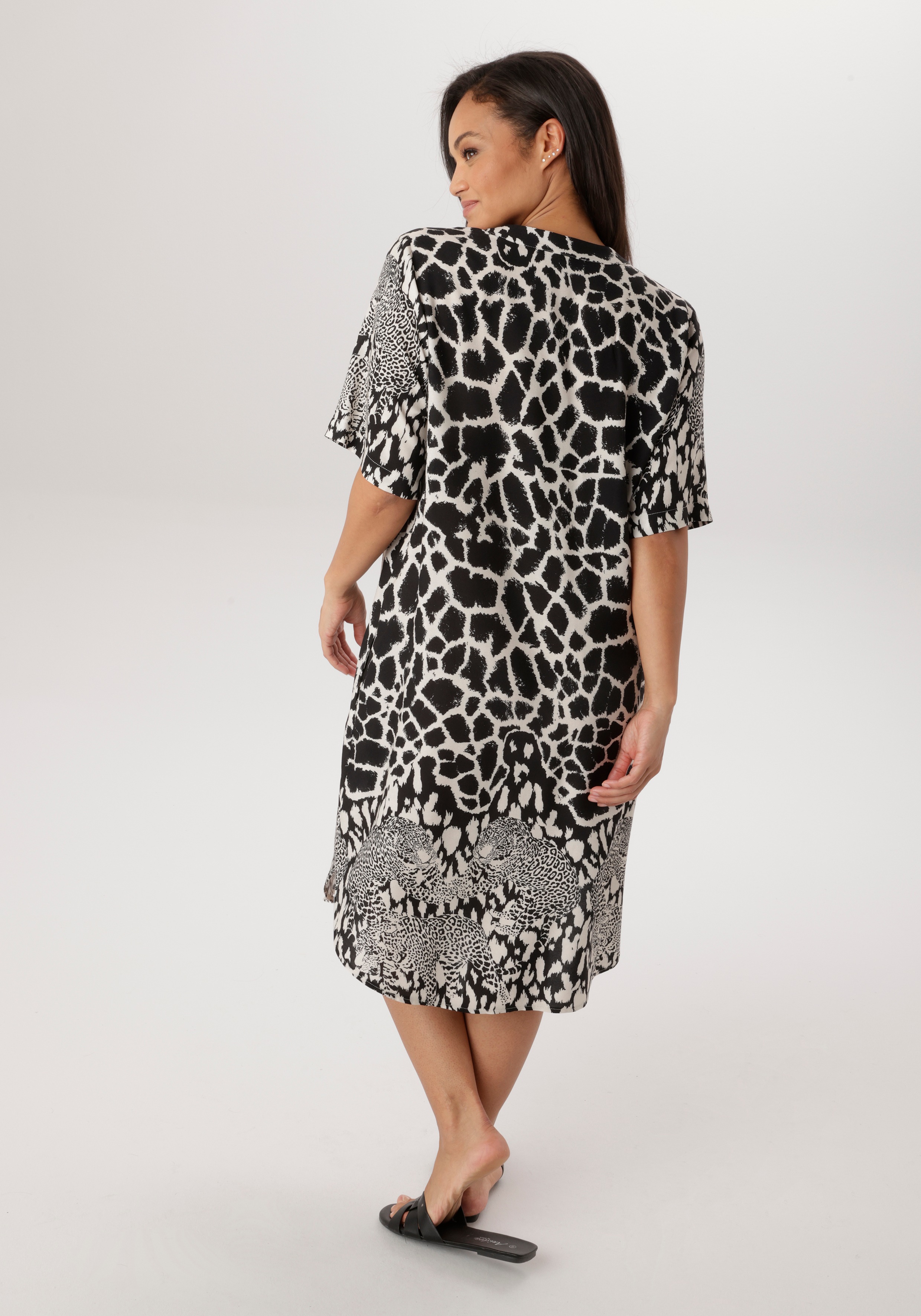 Thumbnail - Aniston PLUS Blusenkleid in trendigem Animalprint - NEUE KOLLEKTION
