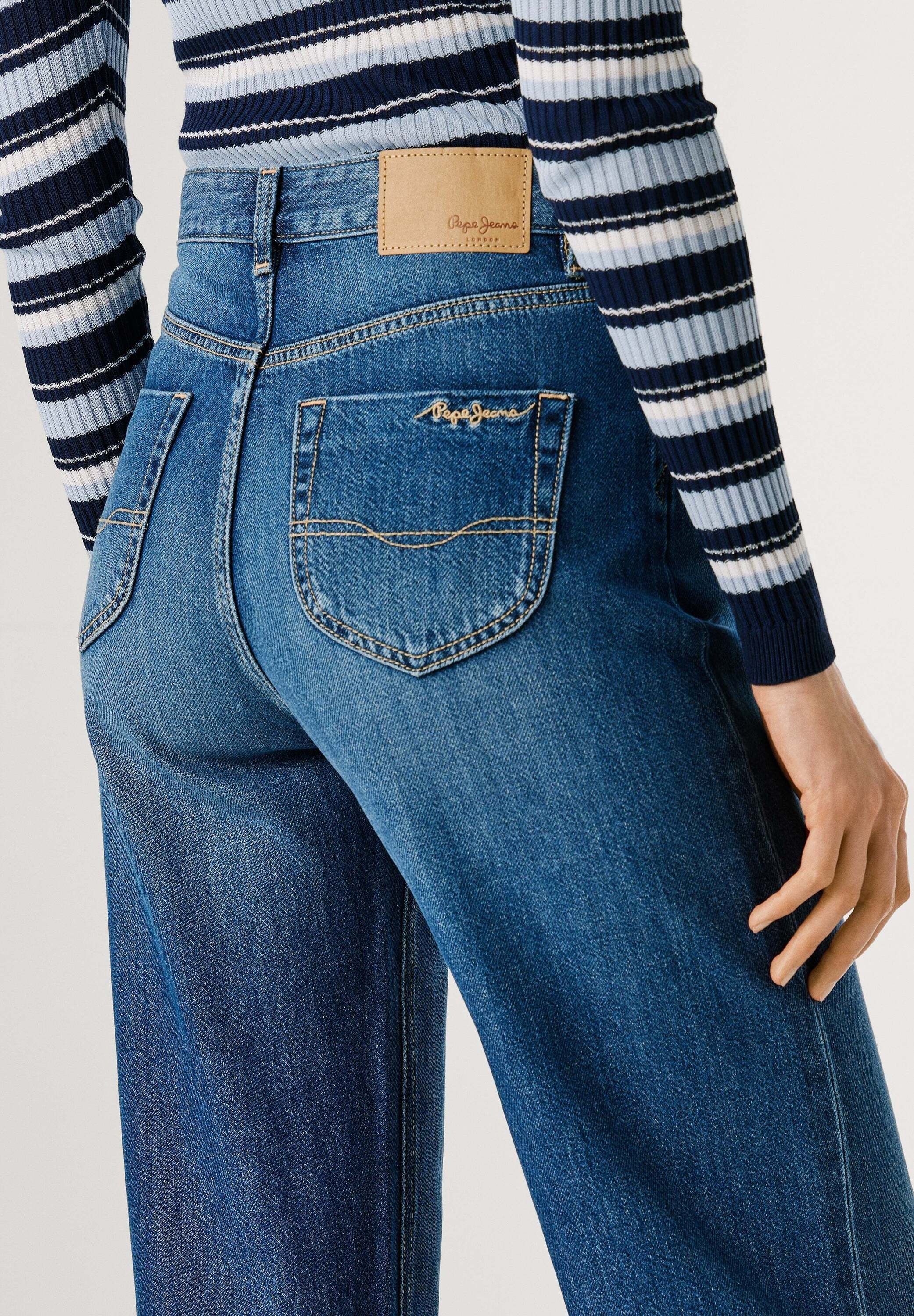 Pepe Jeans Straight-Jeans »straight leg jeans STRAIGHT JEANS UHW LEXA«