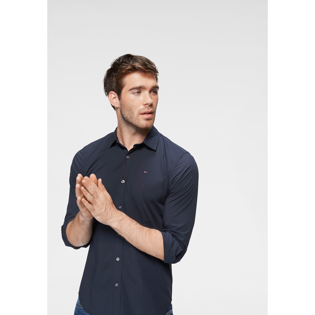 Tommy Jeans Langarmhemd »Sabim Stretch Hemd Shirt«, Stretch Hemd, Premium, Slim Fit, mit Elasthan