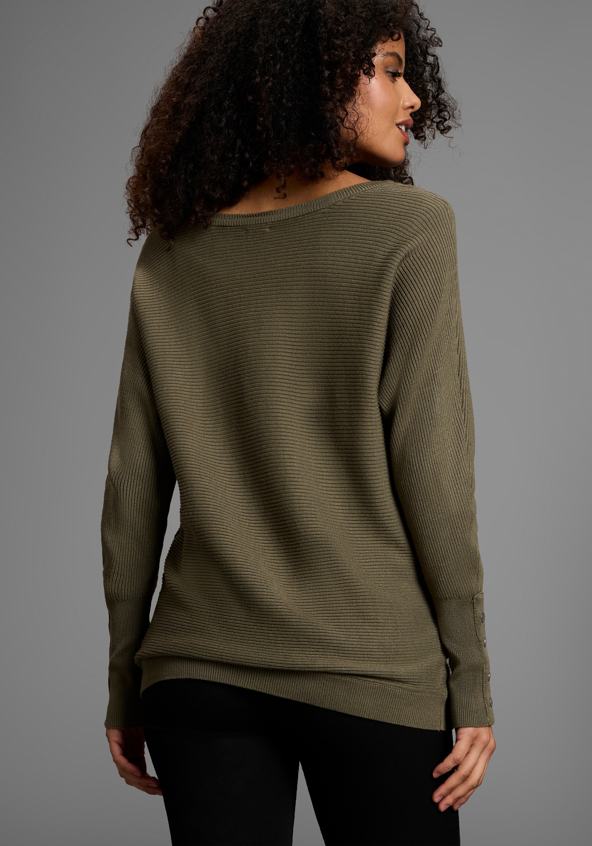 Laura Scott Fledermauspullover, Übergangspullover mit überschnittenen Ärmel günstig online kaufen