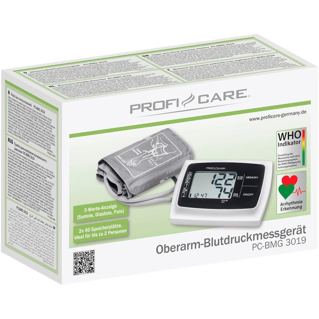 ProfiCare Oberarm-Blutdruckmessgerät »PC-BMG 3019«