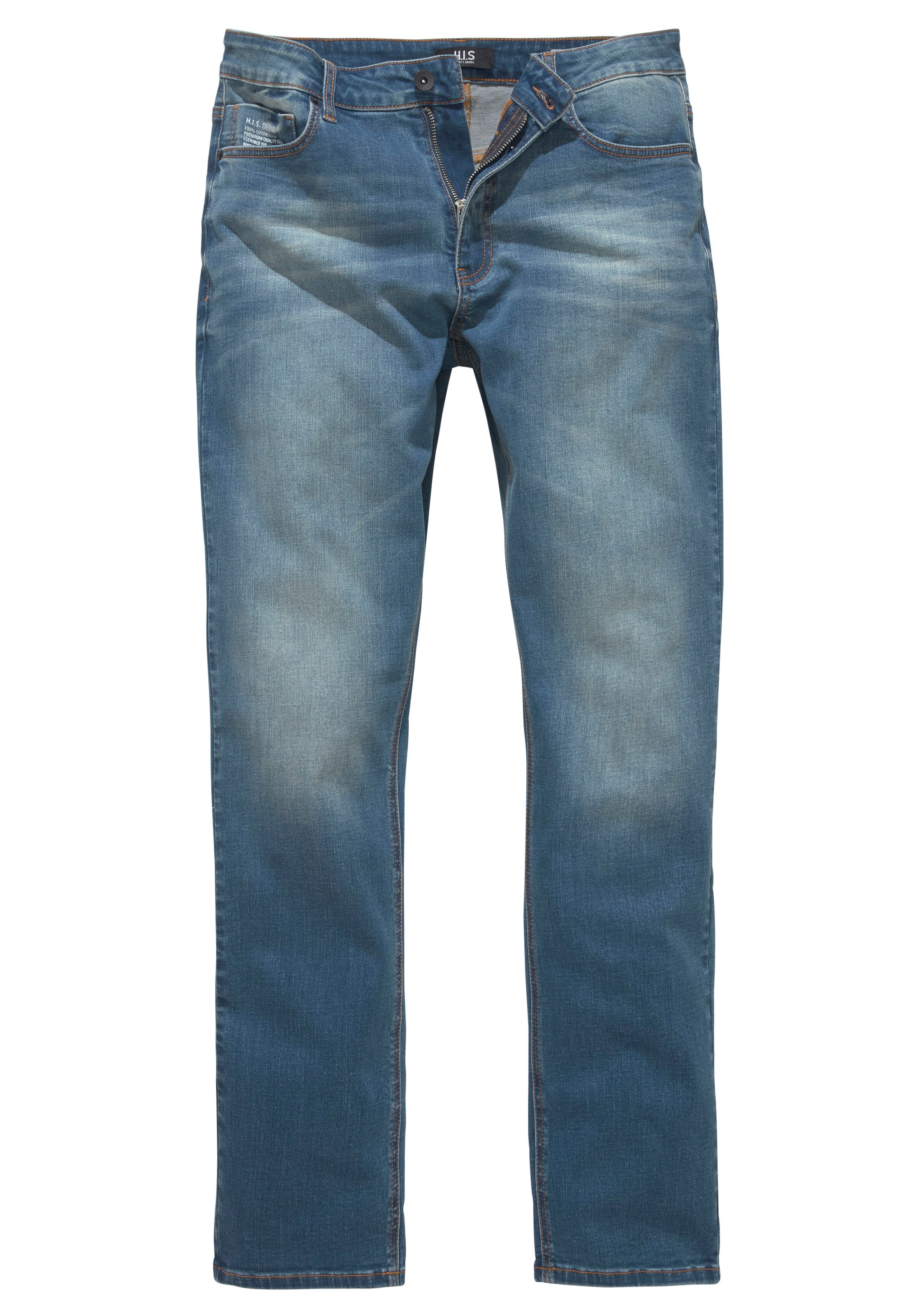 H.I.S Straight-Jeans »DIX«, gerade Beinform, niedrige Leibhöhe, Used-Waschung