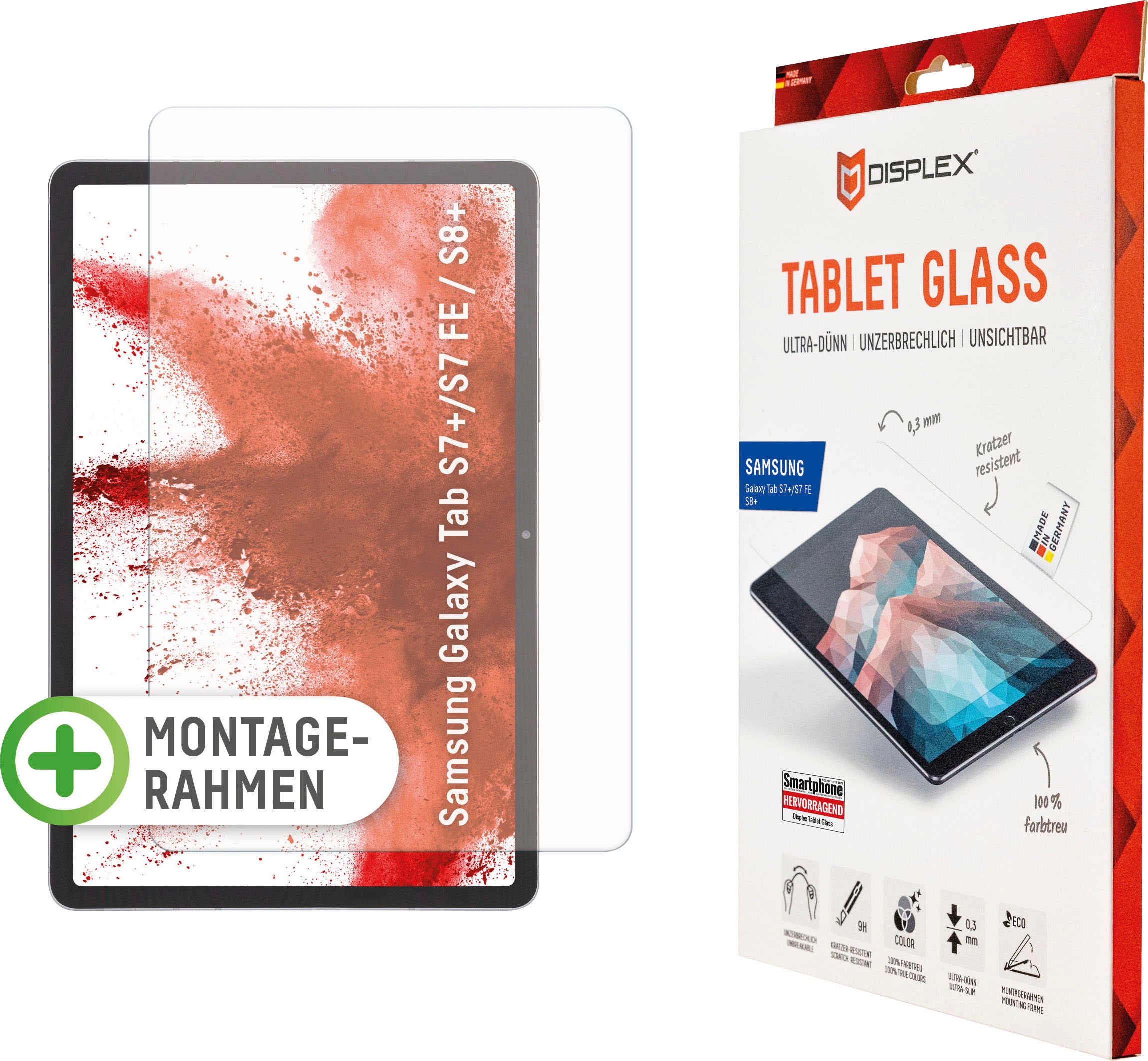 Displayschutzfolie »Tablet Glass Samsung Galaxy Tab S7+/S7 FE«, für Samsung Galaxy Tab...