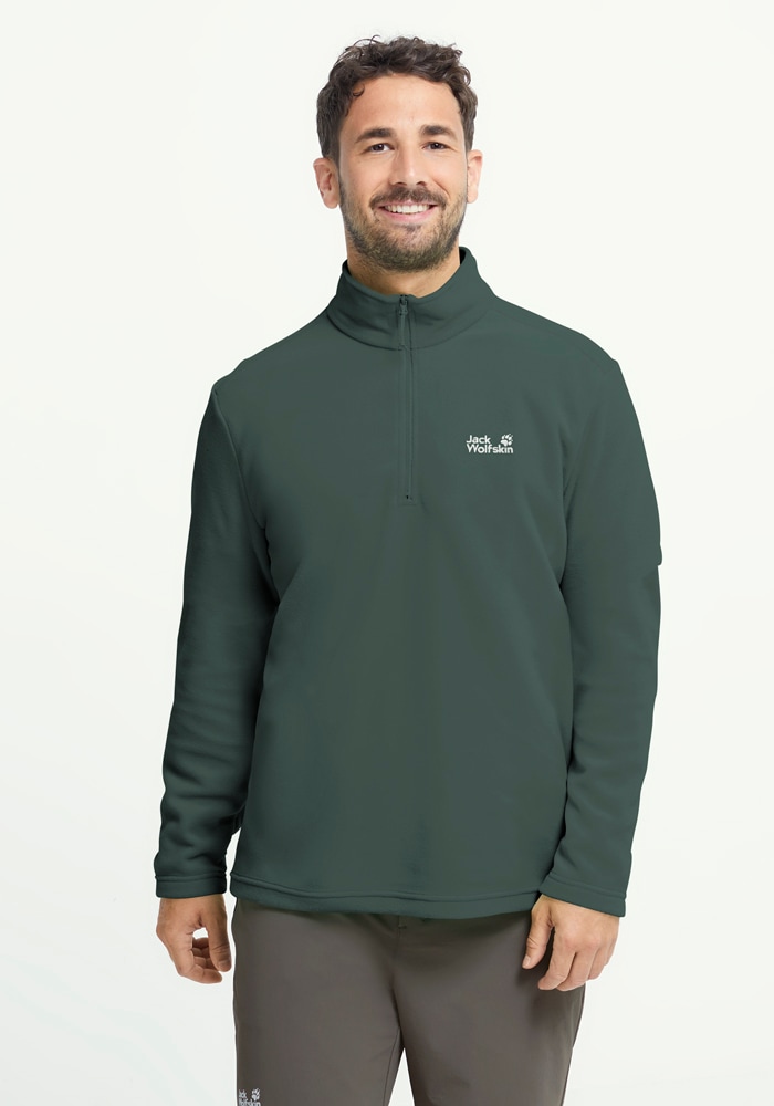Jack Wolfskin Fleecepullover "TAUNUS 100 HZ M", mit Reißverschluss, wasserabweisend, windabweisend, atmungsaktiv
