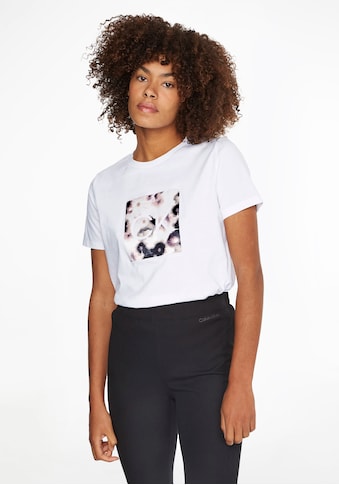 Calvin Klein Rundhalsshirt »BLURRED FLOWER CK T-SHIRT«, mit Blumenprint & Calvin Klein... kaufen
