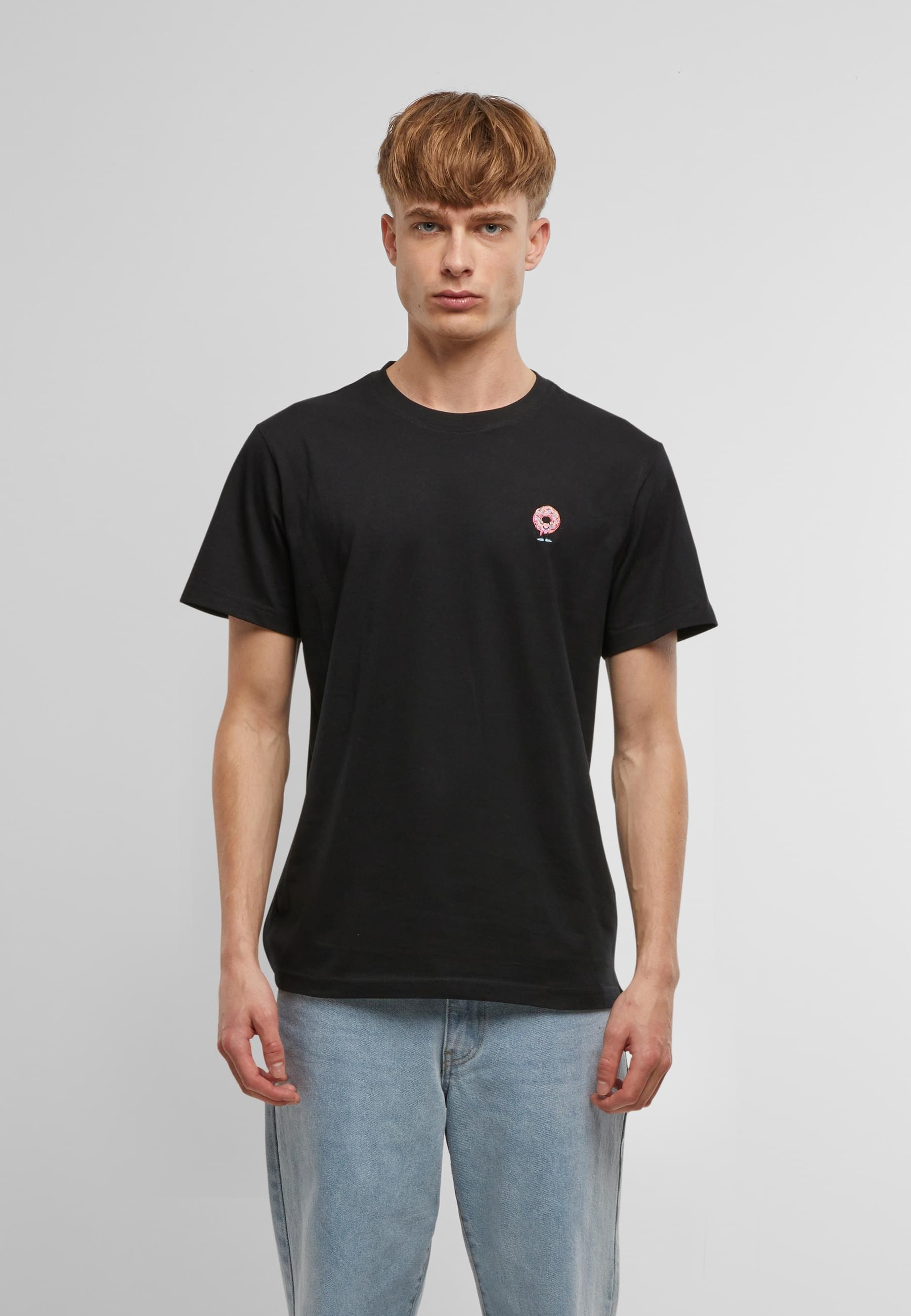 MisterTee T-Shirt »MisterTee Herren Donut Tee EMB«, (1 tlg.)