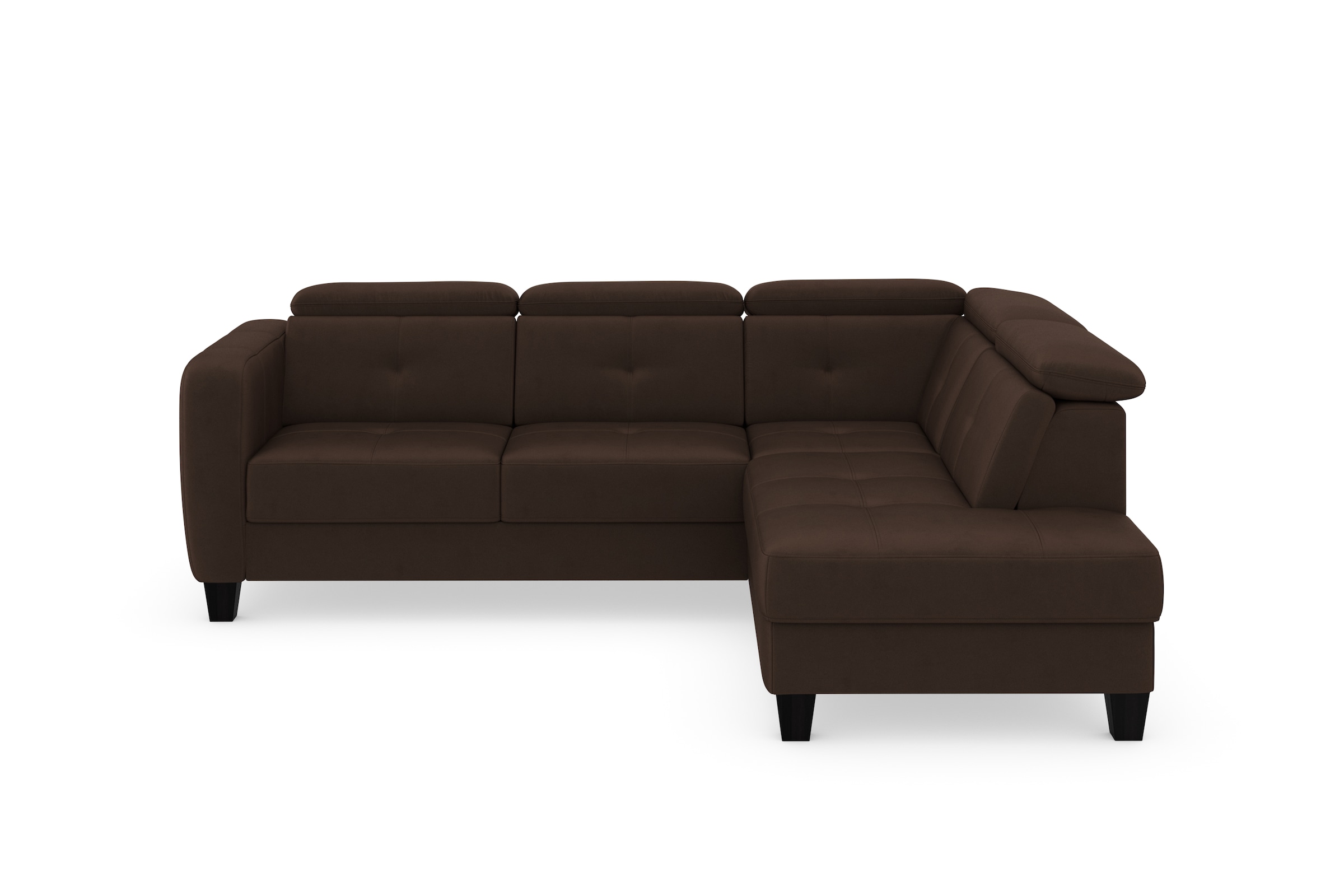 sit&more Ecksofa "Belluci L-Form" inklusive Federkern, wahlweise mit Bettfu günstig online kaufen