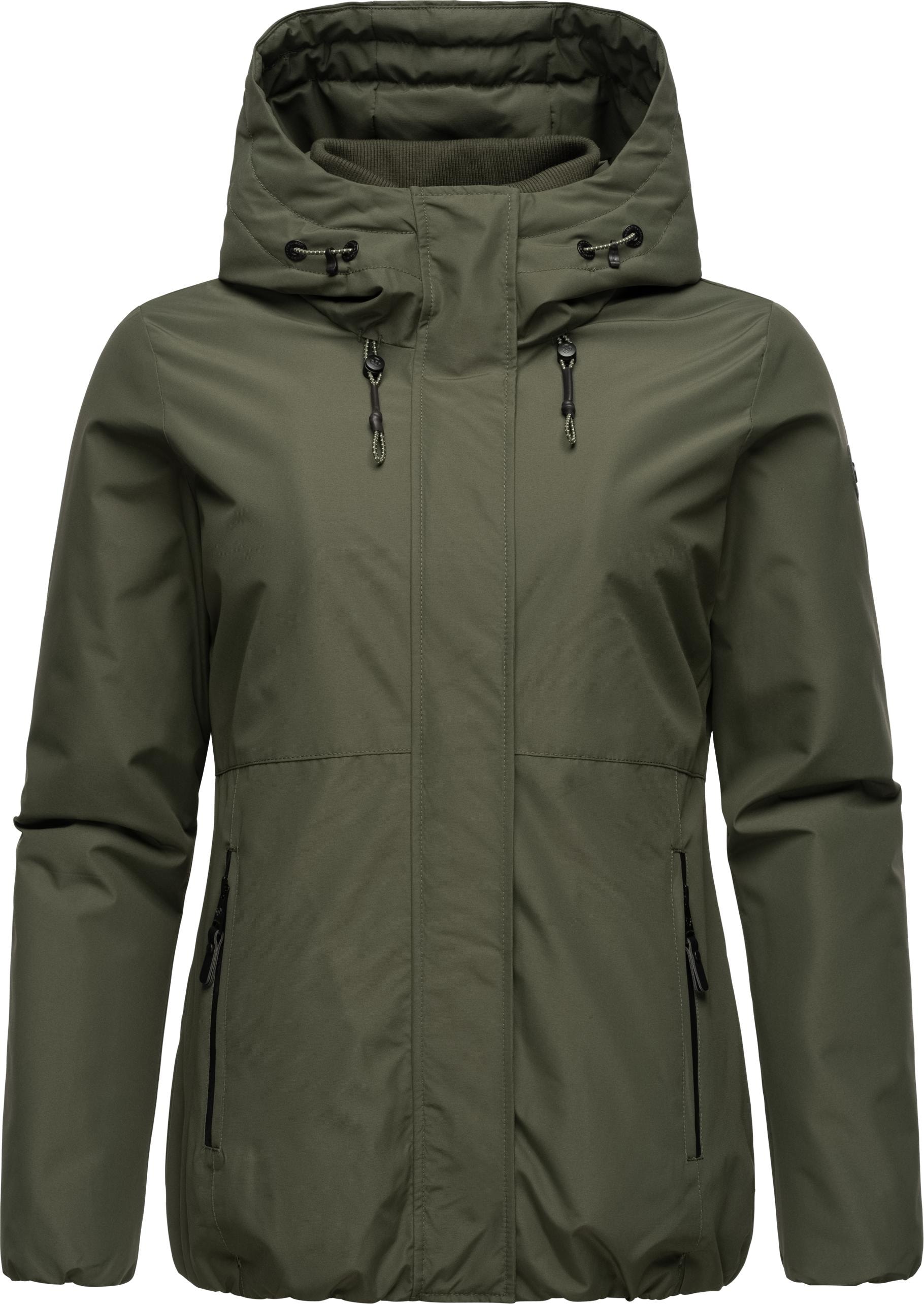 Ragwear Winterjacke »Sunniva«, mit Kapuze, wasserdichte Winter Damen Jacke mit Teddyfell-Innenfutter