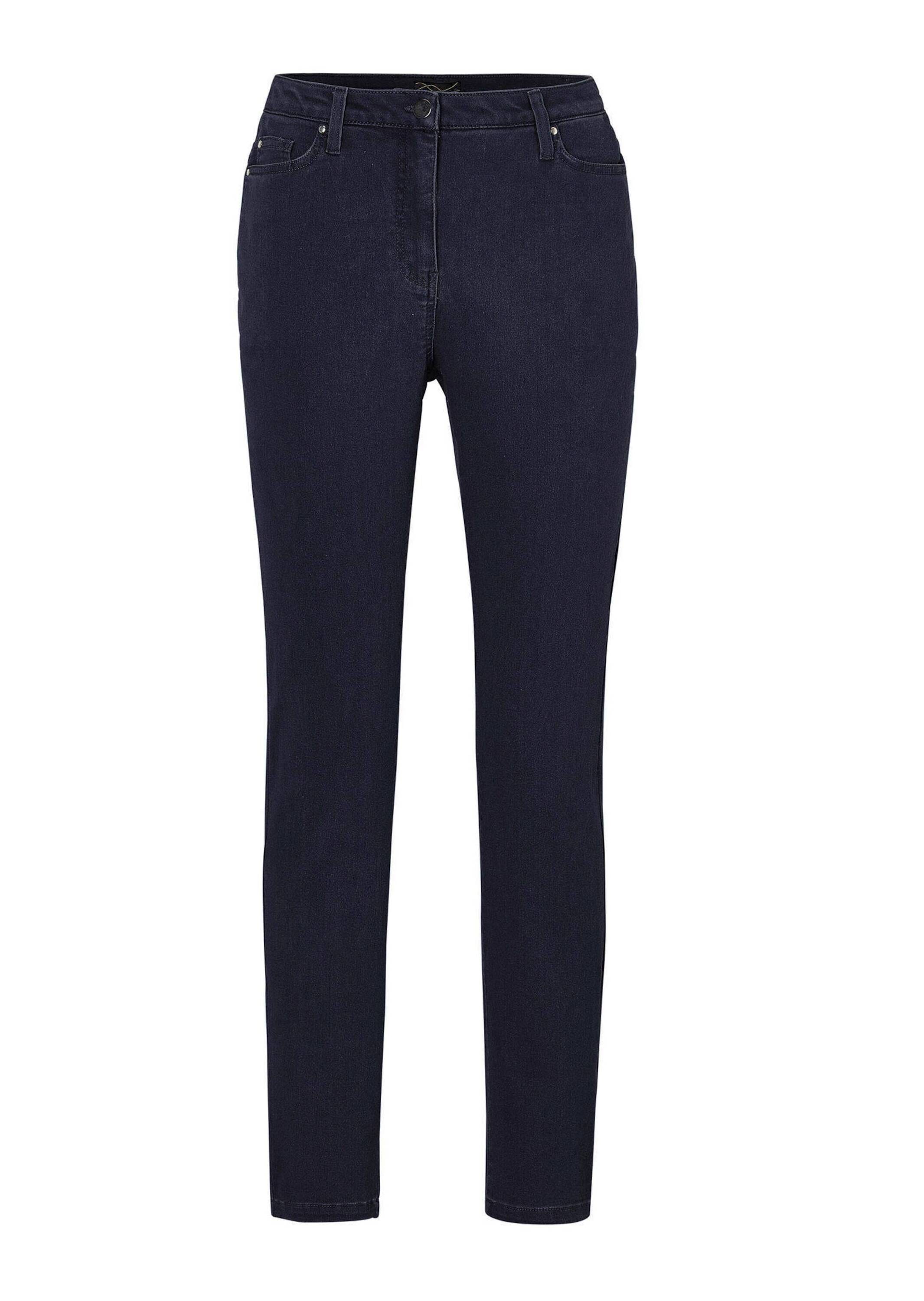 GOLDNER Regular-fit-Jeans "Lange Freizeithose BELLA mit Formbund" Ohne