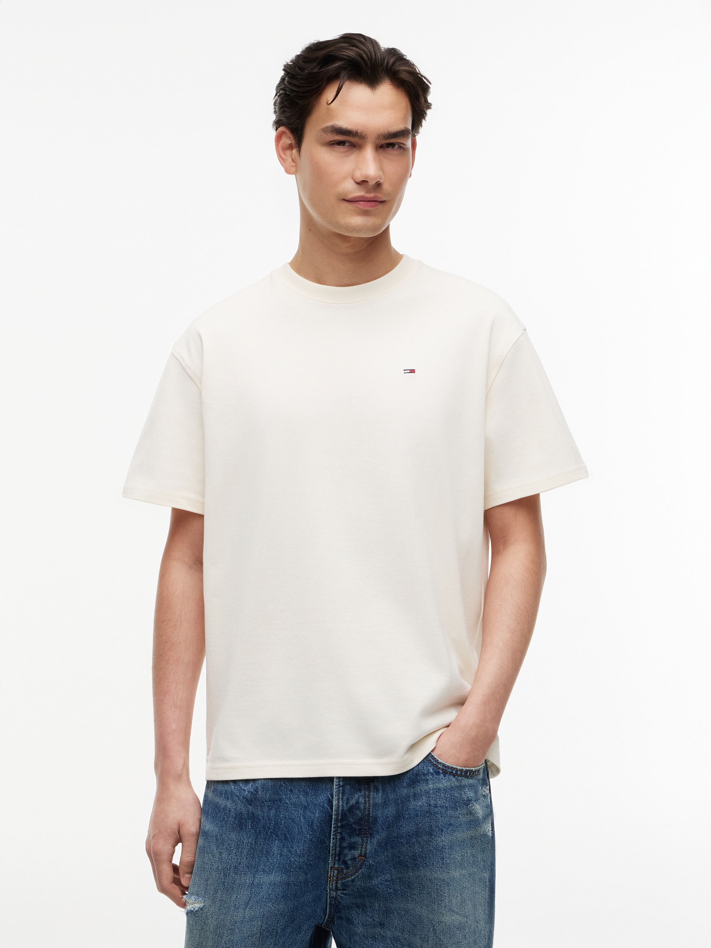 Tommy Jeans T-Shirt "RELAX FLAG TEE" Relaxed fit mit Rundhalsausschnitt