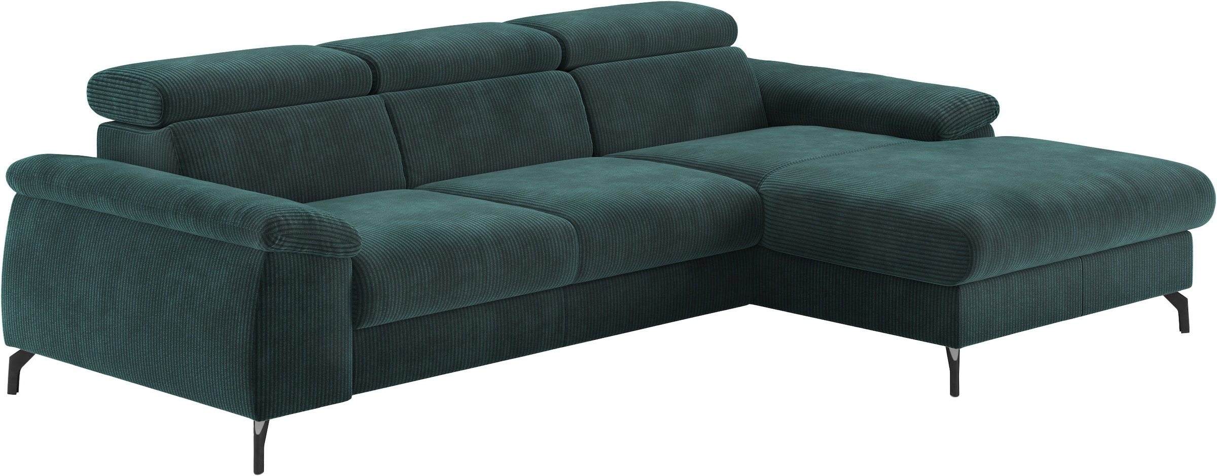 COTTA Ecksofa "Kitty L-Form, B: 242 cm" mit Kopfteilverstellung, optional Schlaffunktion & Bettkasten