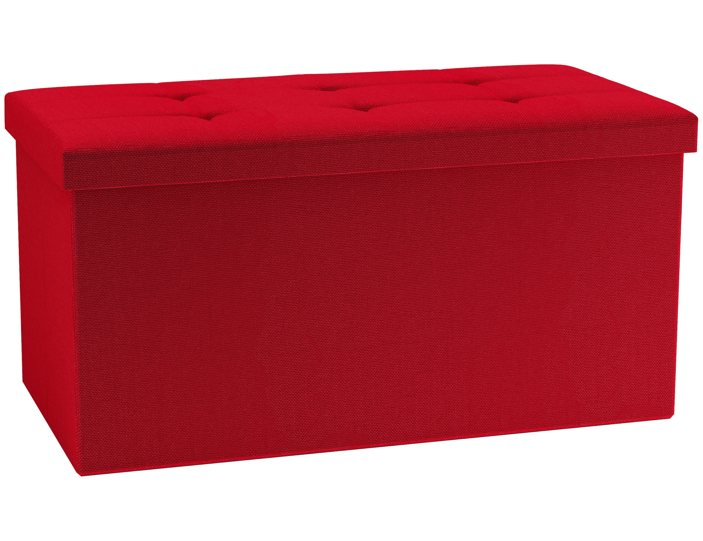 Sitztruhe VCM "Stoff Sitztruhe Sitzbank Aufbewahrungsbox Boxas", rot, B:76cm T:38cm, Obermaterial: 100% Textilmaterial TEXMAT., Sitzbänke