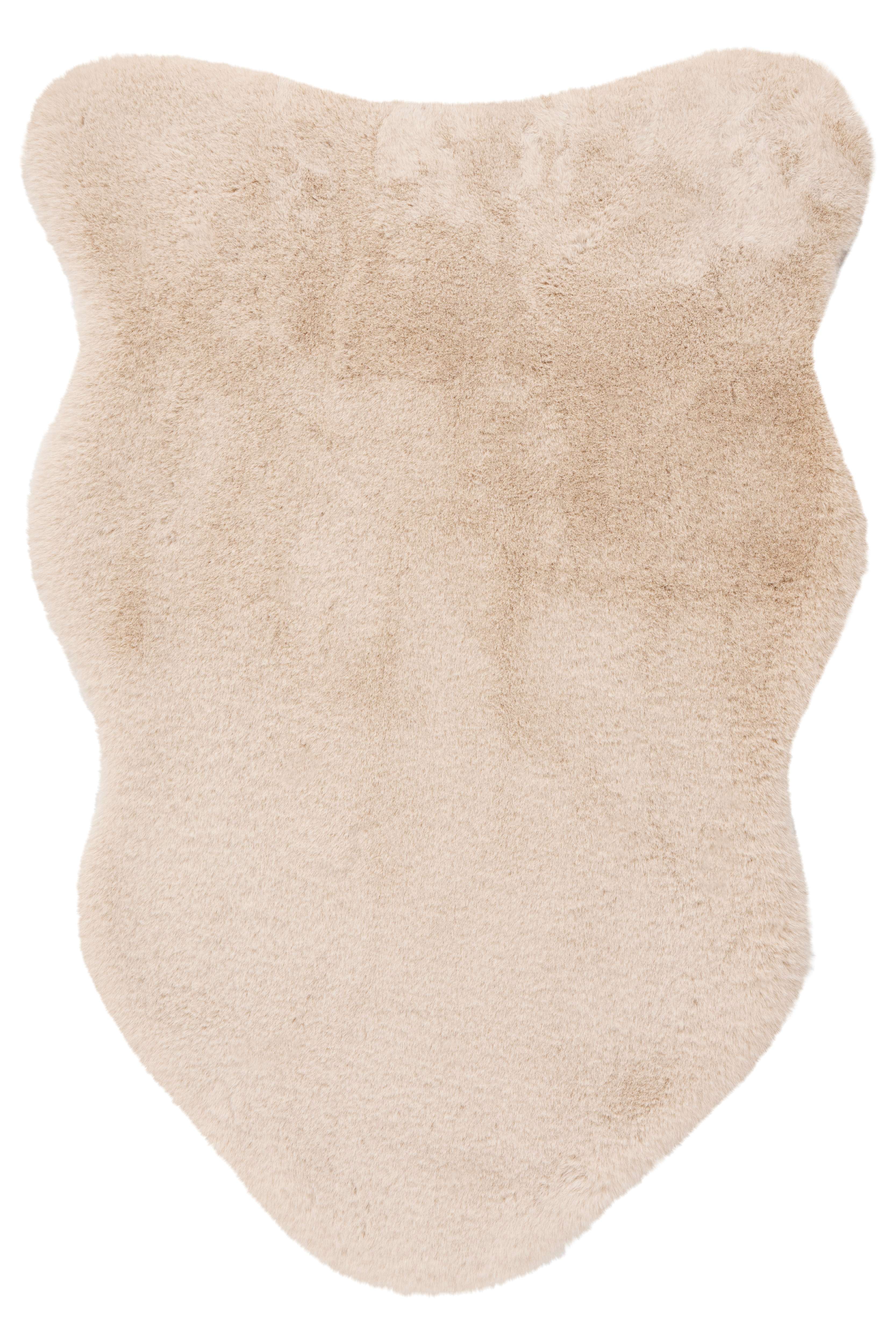 Kayoom Hochflor-Teppich "Cosy Sheepskin 525" tierfellförmig 25 mm Höhe Fell Kannichen Haptik, weich kuschelig
