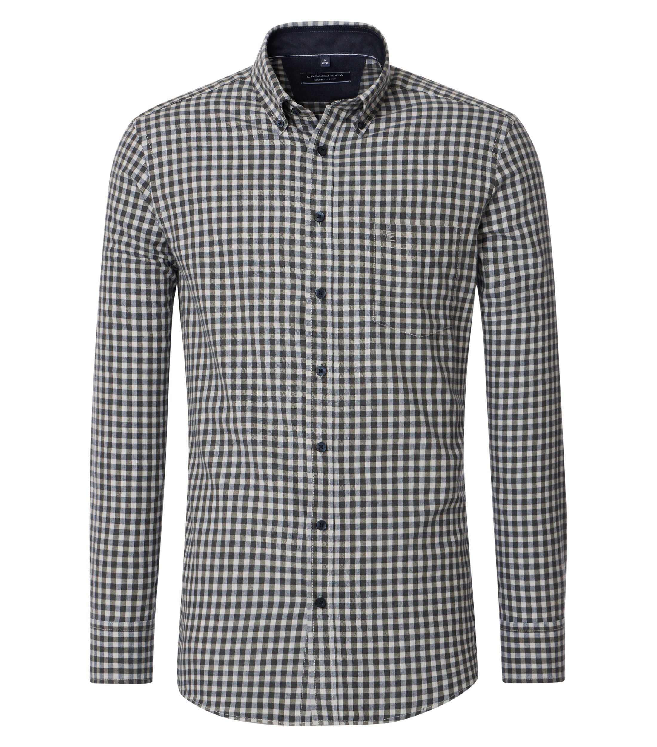 CASAMODA Flanellhemd "CASAMODA Flanellhemd Langarm kariert"
