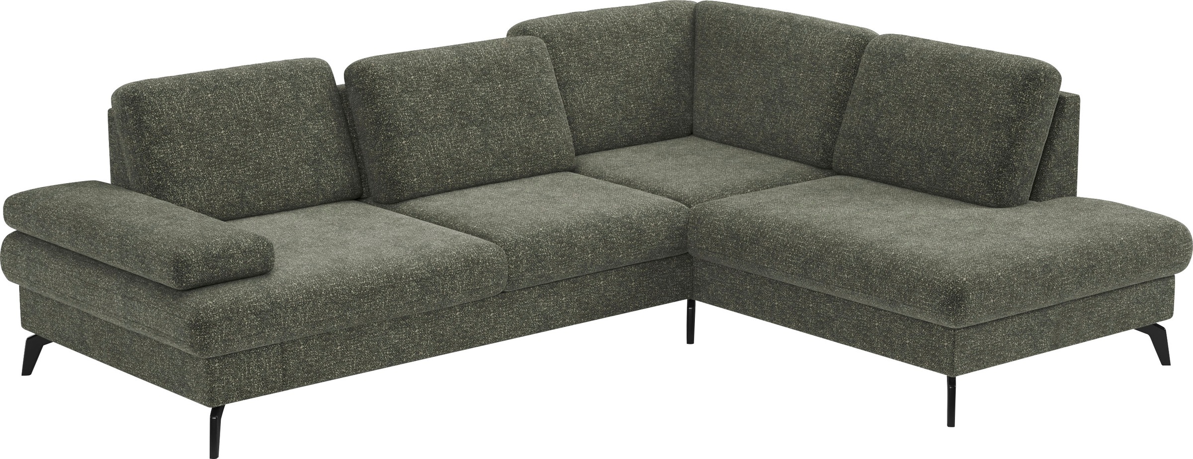 sit&more Ecksofa »Morris L-Form, inkl. Sitztiefenverstellung«, wahlweise mit Armteilverstellung, Bettfunktion & Bettkasten