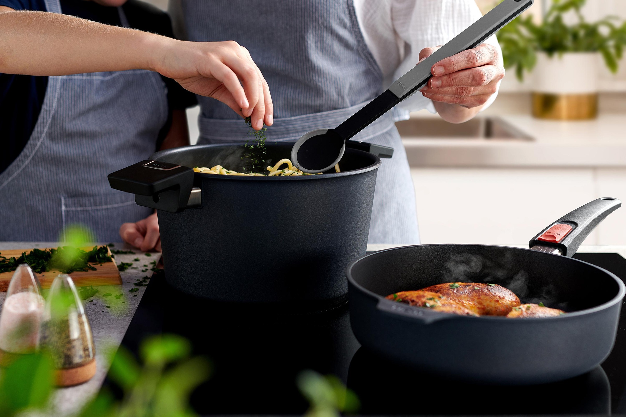 WOLL Kochbesteck-Set »Cook it«, (Set, 3 tlg.), aus hochwertigem Kunststoff und Silikon