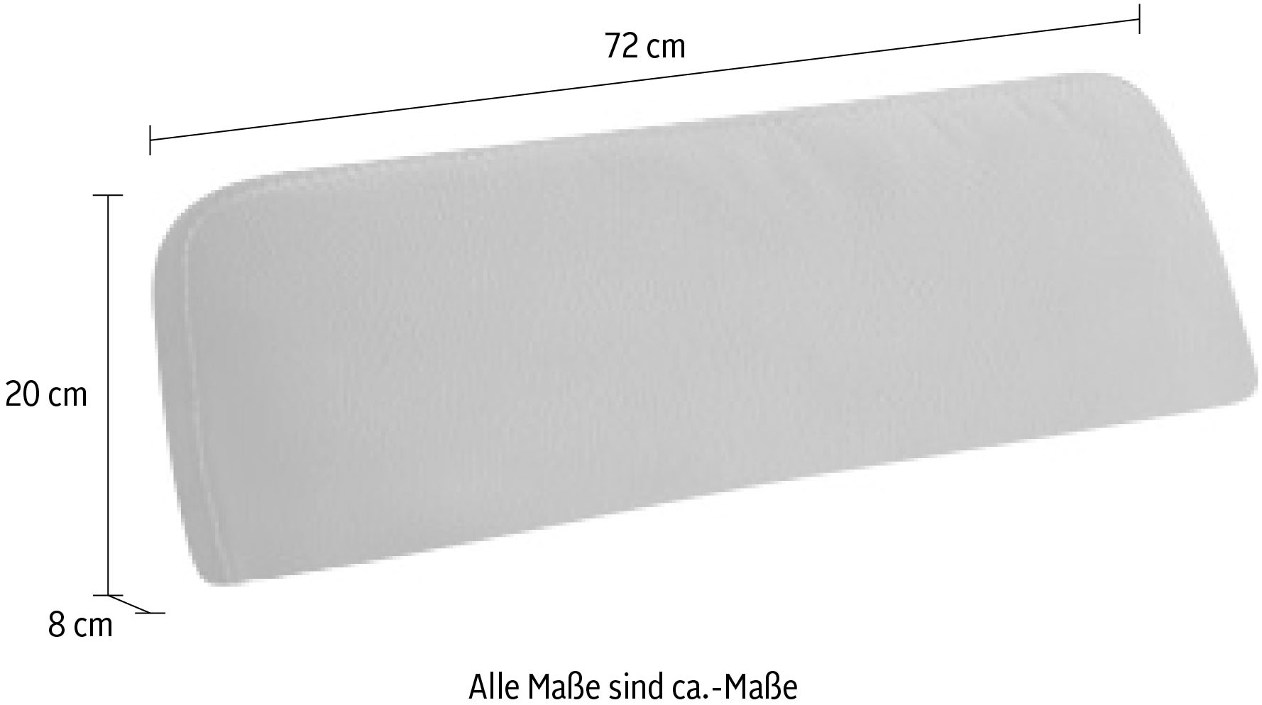 W.SCHILLIG Sofakissen »run« Nierenkissen, Breite 72 cm