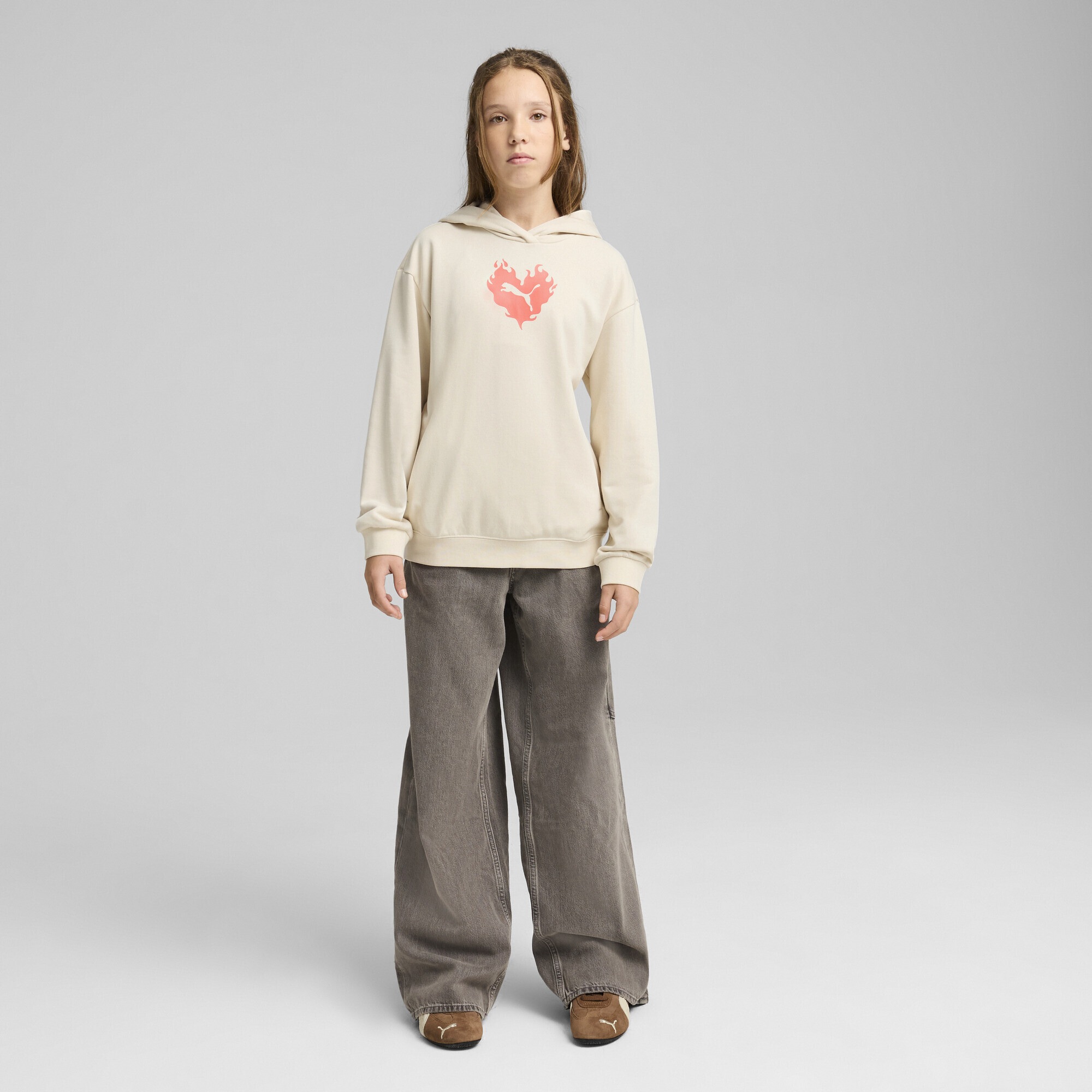 PUMA Hoodie »Flaming Love Hoodie Mädchen«