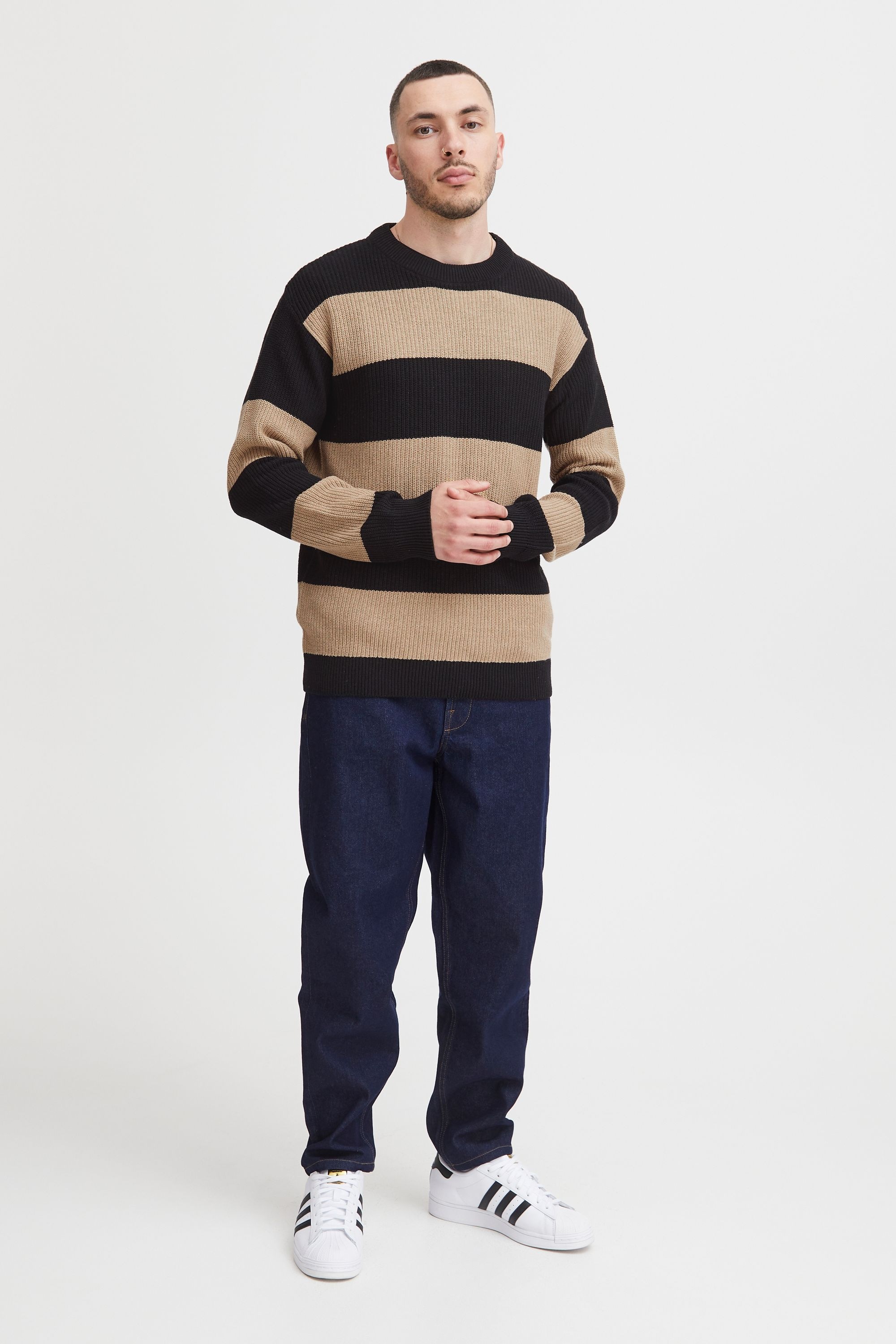 !Solid Strickfleece-Pullover »Strickpullover SDSergio«