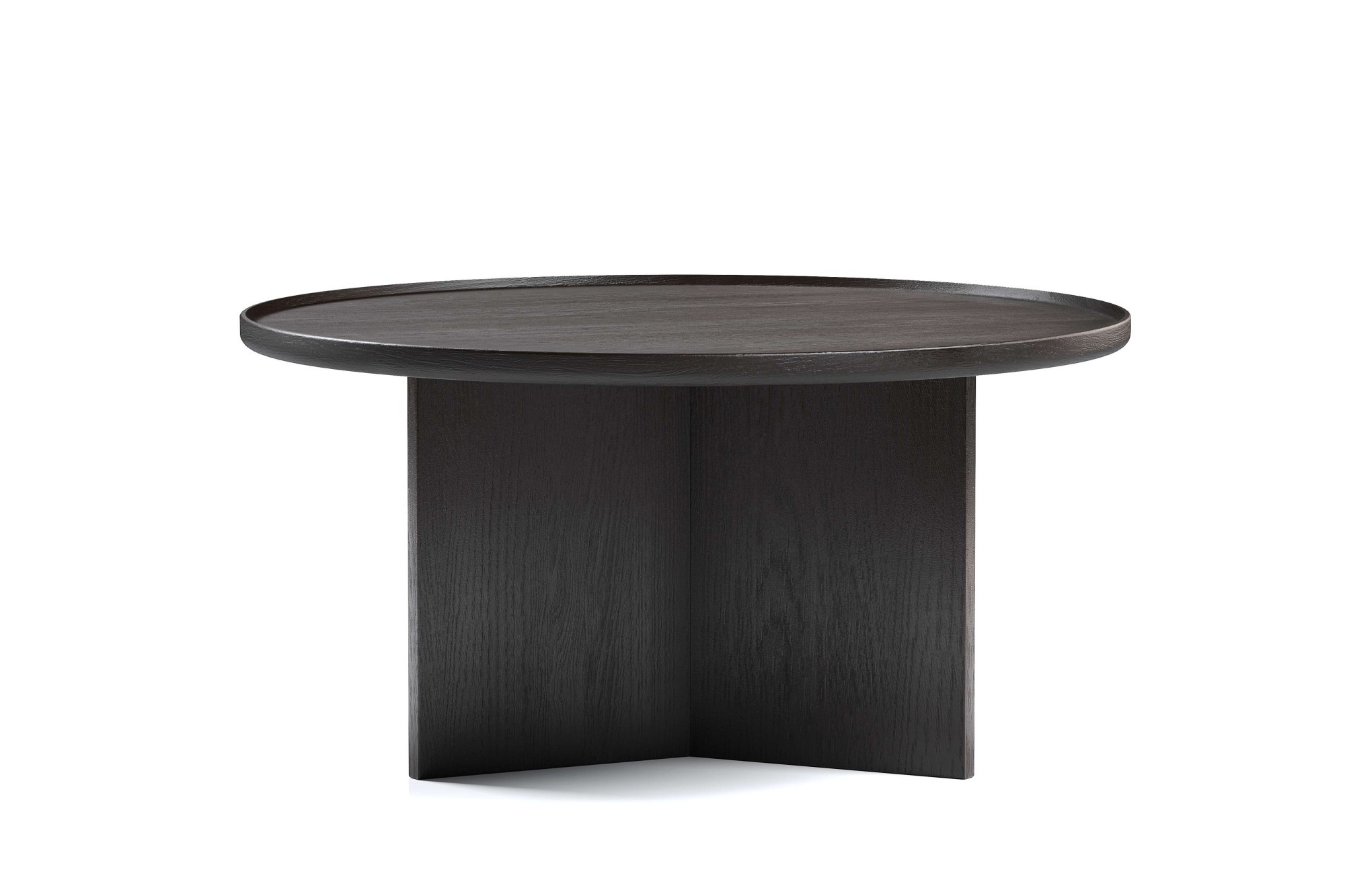 Woodman Couchtisch »Cala« 83/83/42 cm,  Breite 83 cm, rund, Tischplatte aus massiver Eiche, FSC® zertifiziert