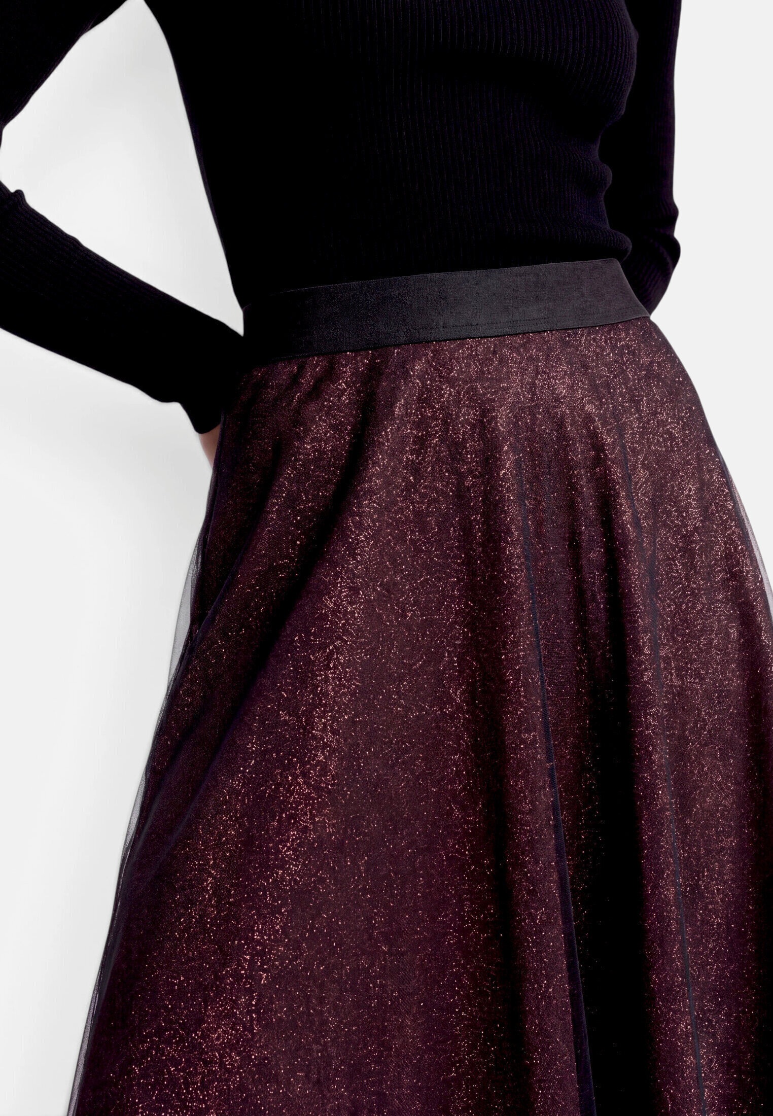 Zero Midirock »Damen mit elastischem Bund« Material