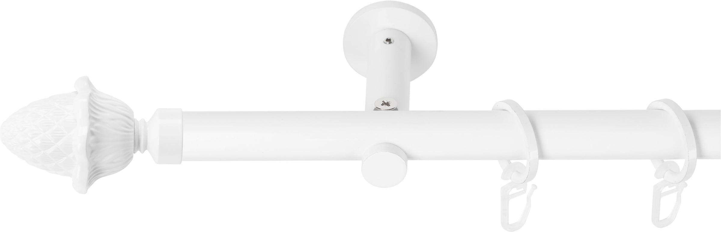 SN DECO GROUP Gardinenstange Ø 19 mm 1 läufig-läufig Fixmaß;kürzbar