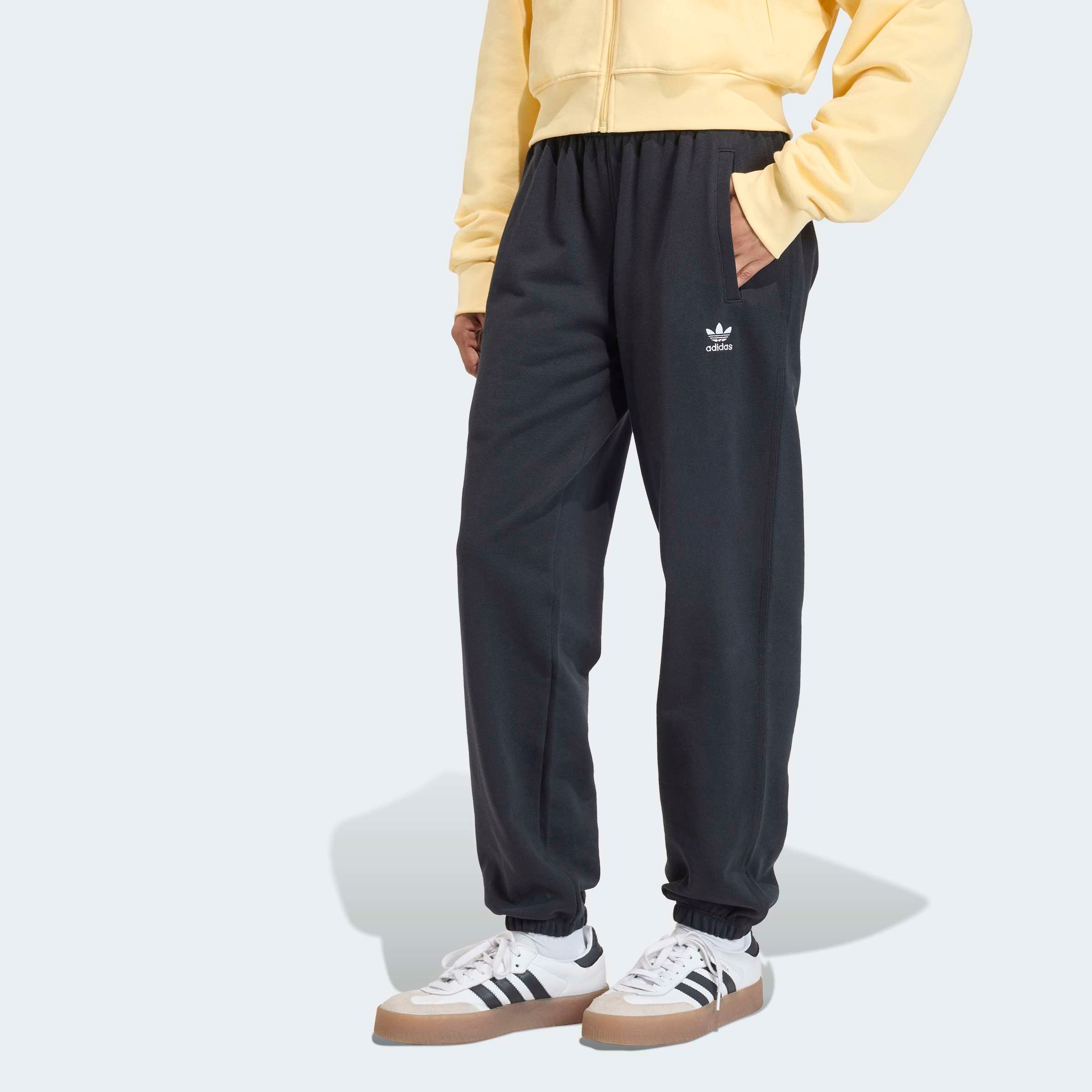 adidas Originals Sporthose "ESSENTIALS FRENCH TERRY, REGULÄR MIT BÜNDCHEN"