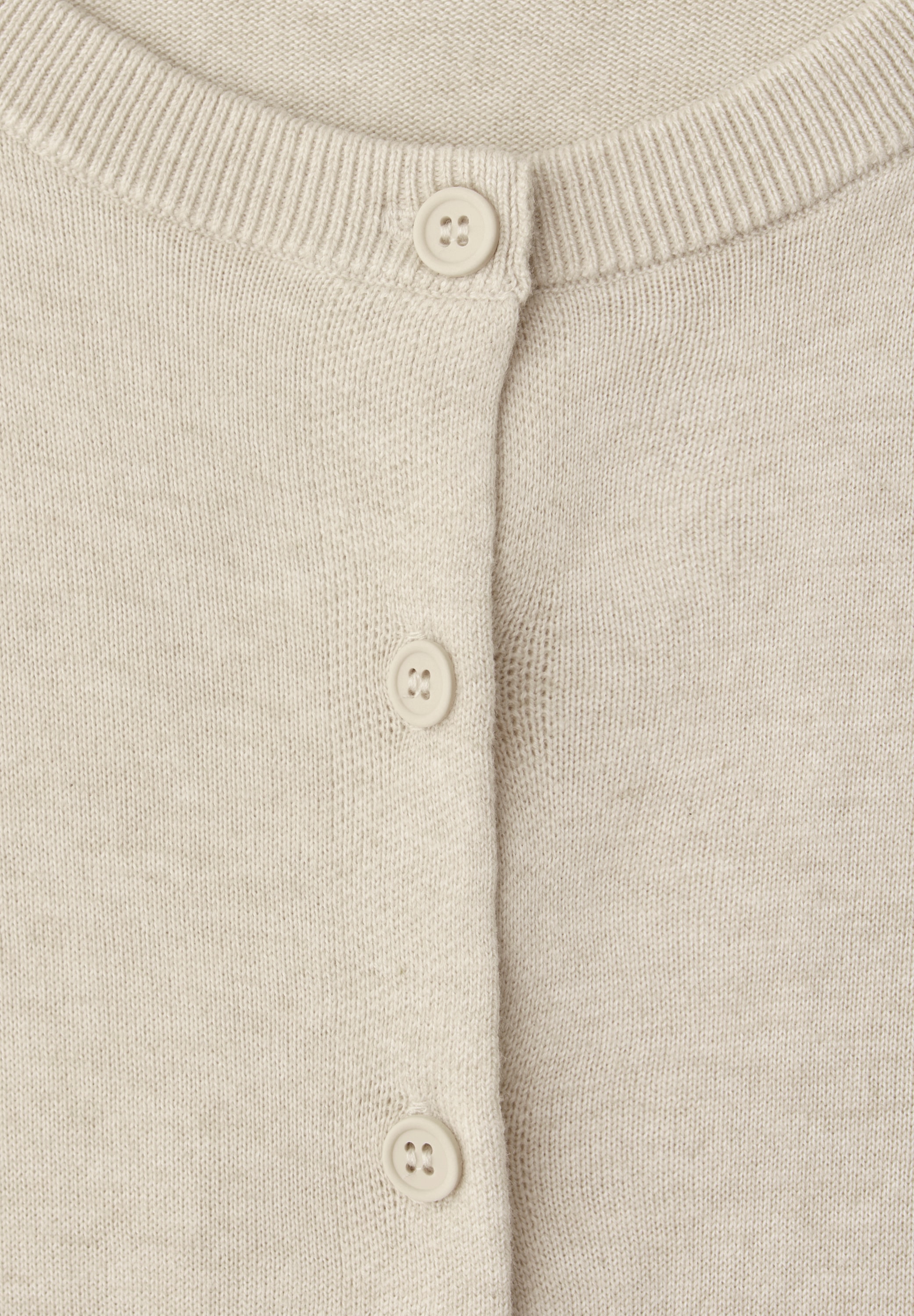 STREET ONE Cardigan mit geschlitztem Rundhalsausschnitt mit Glitzer