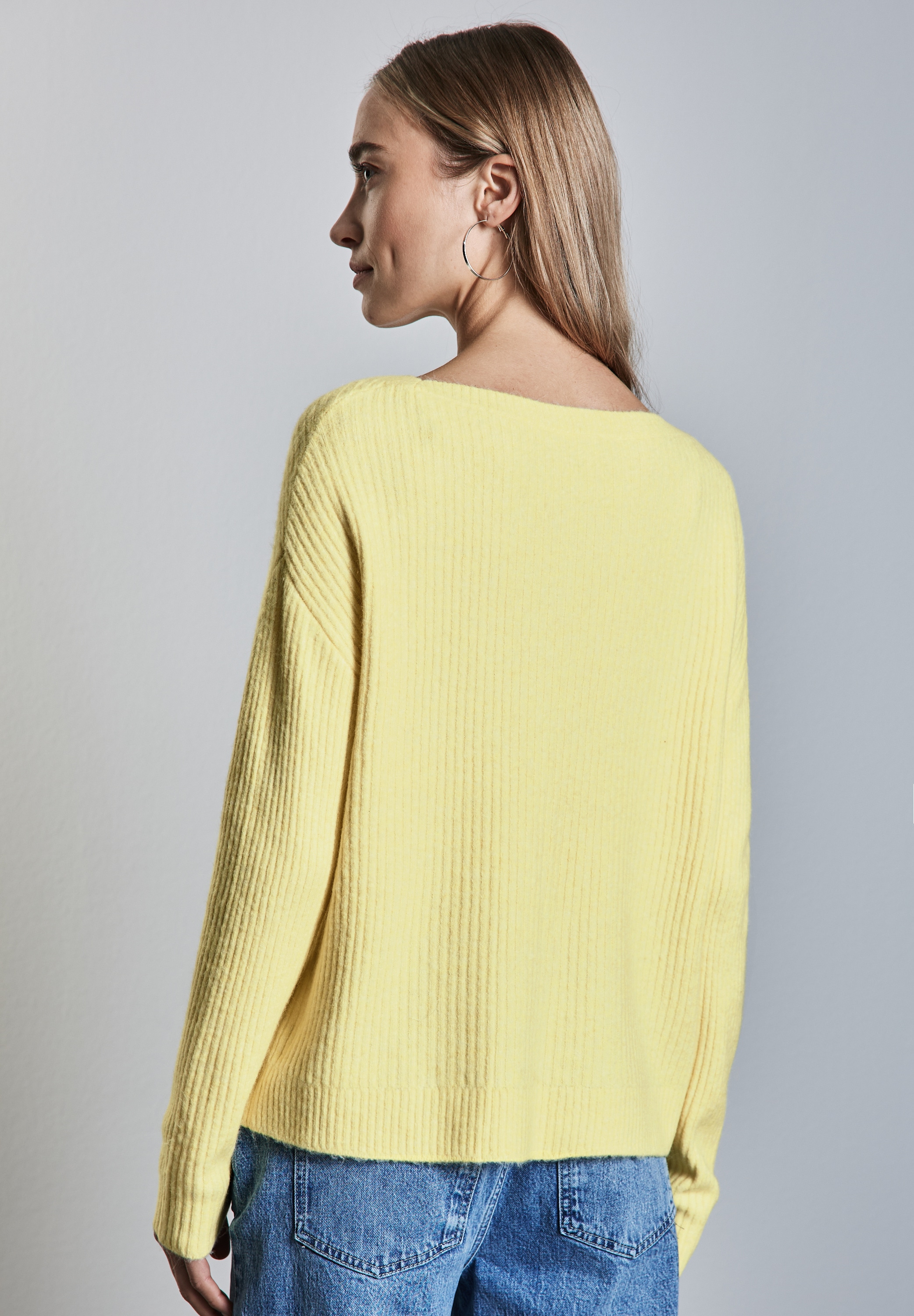 STREET ONE Strickpullover, mit U-Boot-Ausschnitt